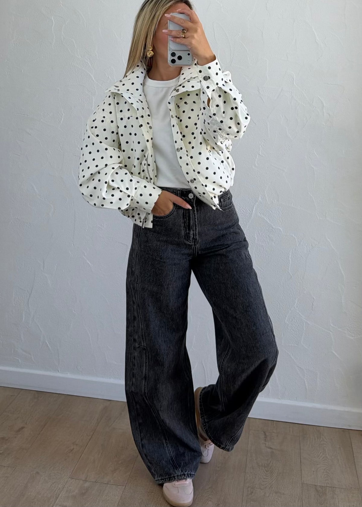 Veste April à pois