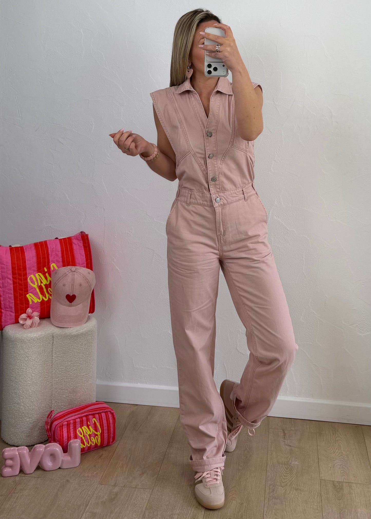 Combi-pantalon LÉA Rose