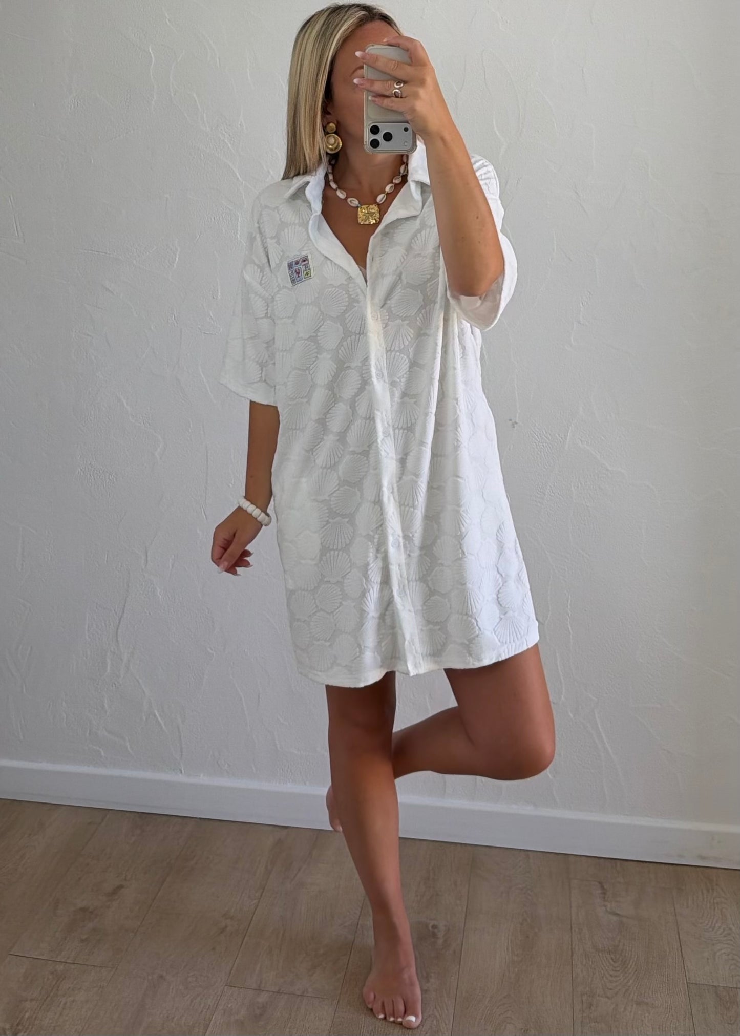 Robe ÉPONGE Blanc