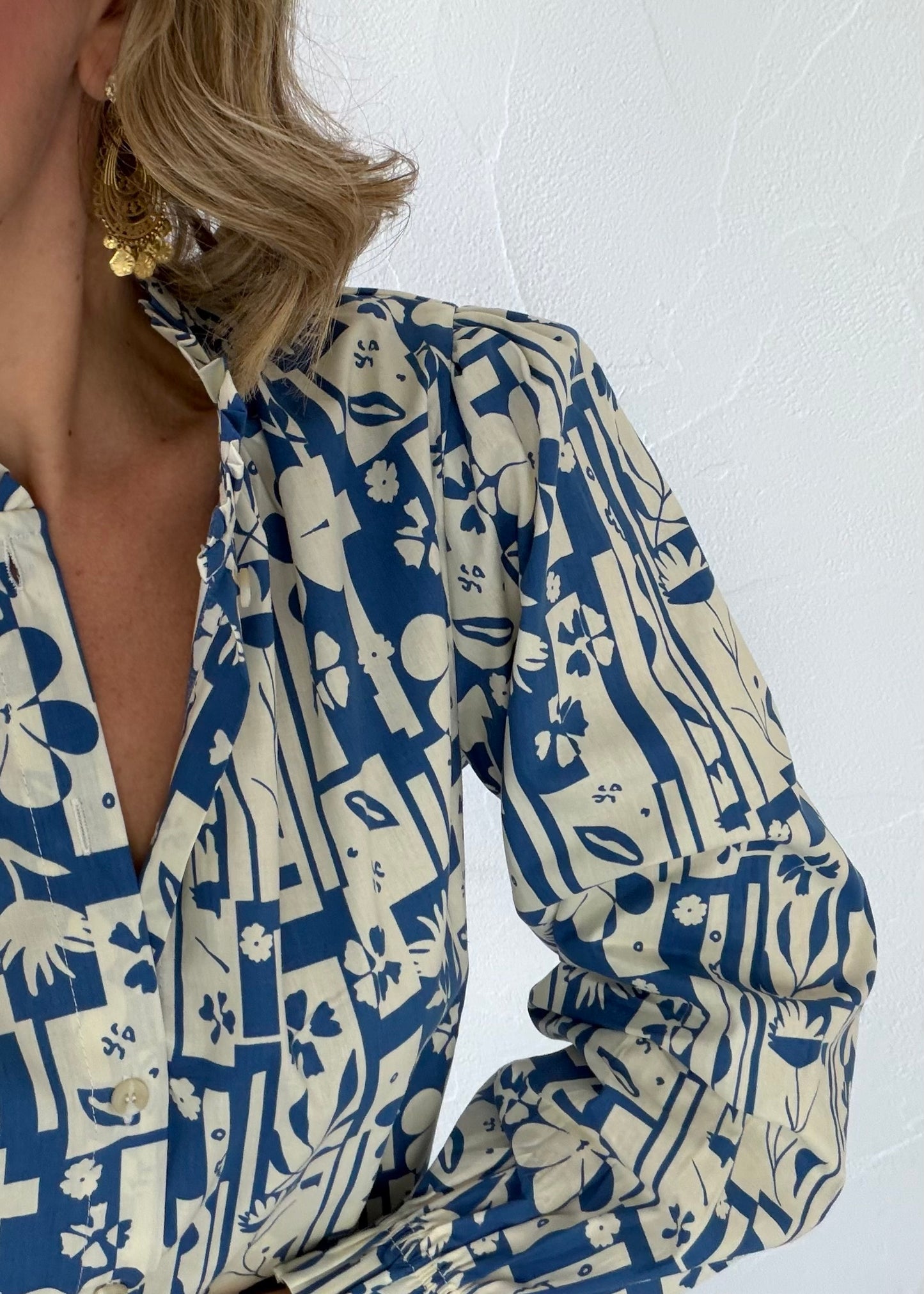 Chemisier SOLENE Bleu