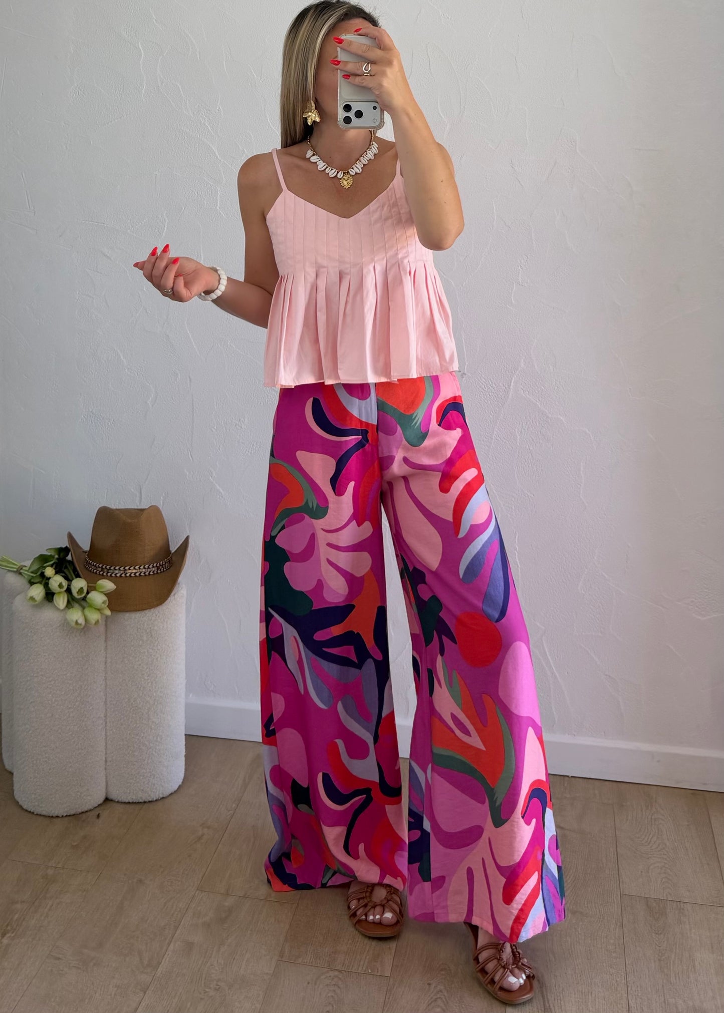 Pantalon CORINNE Rose