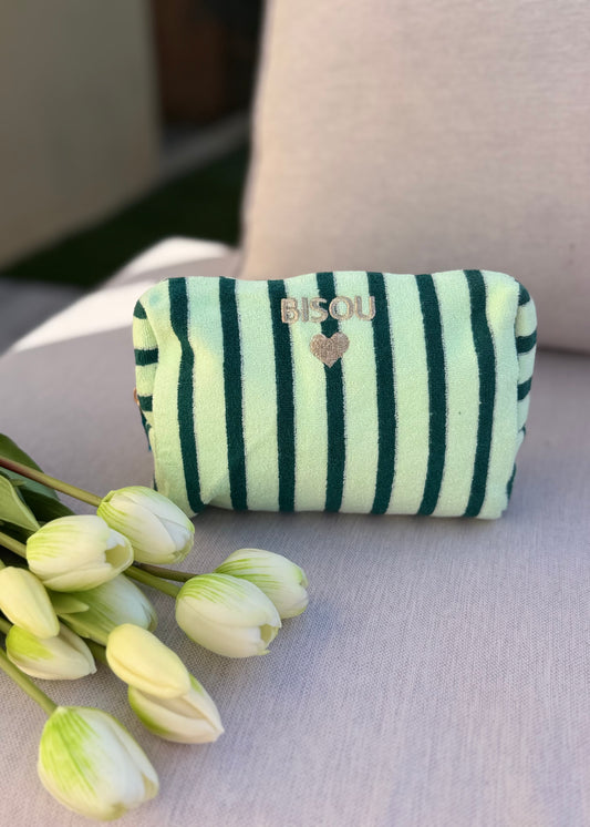 Pochette « BISOU » Vert