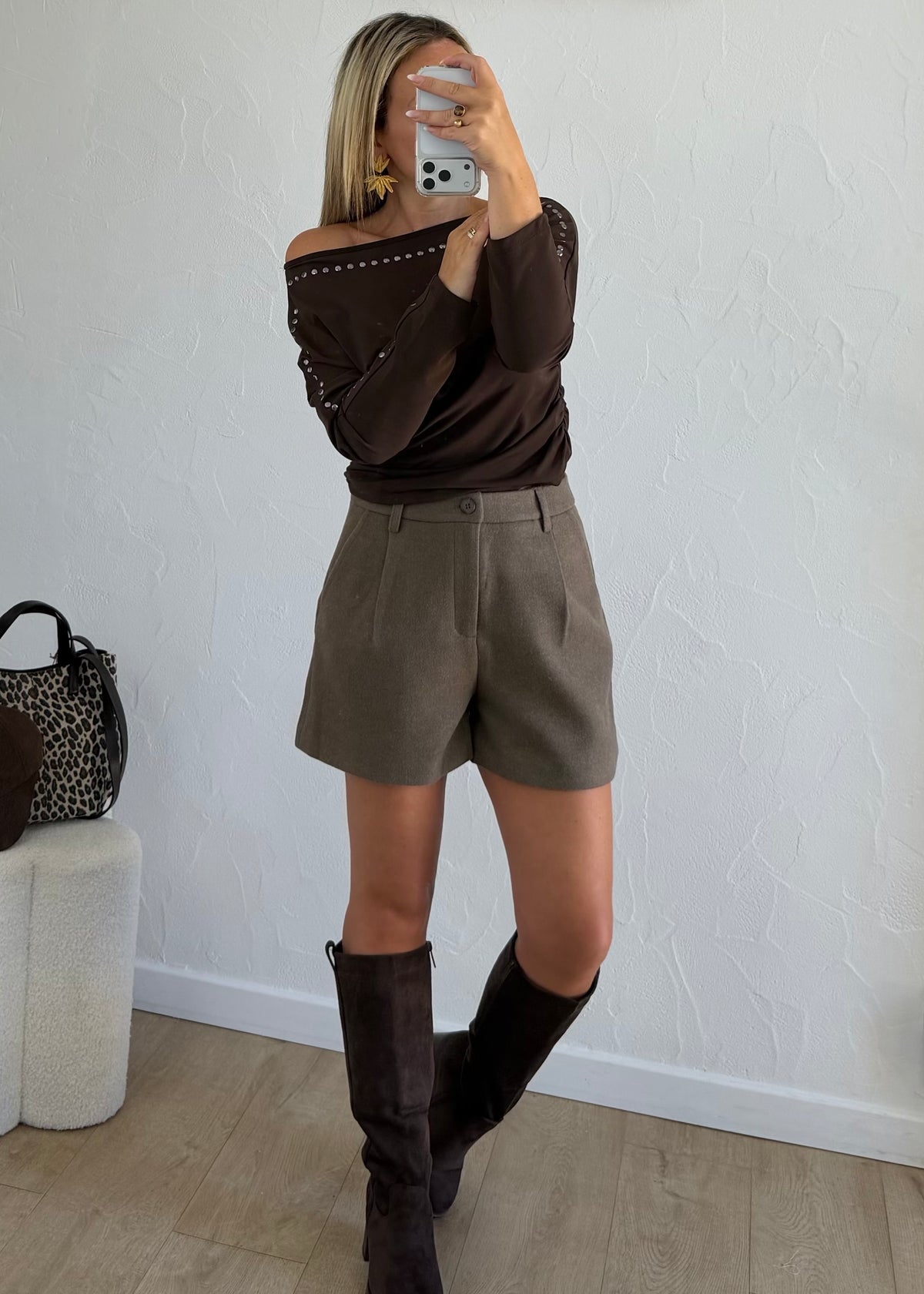 Top Madelys marron