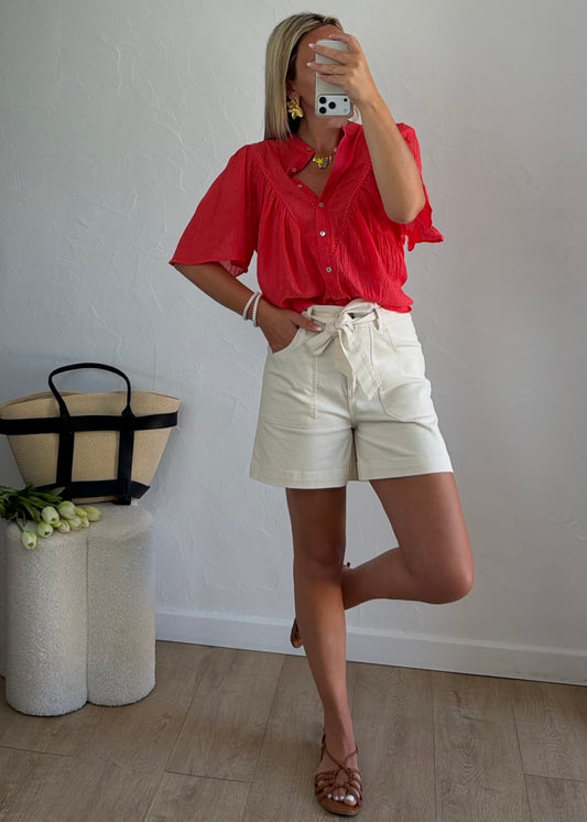 Chemisier MELIANE Corail
