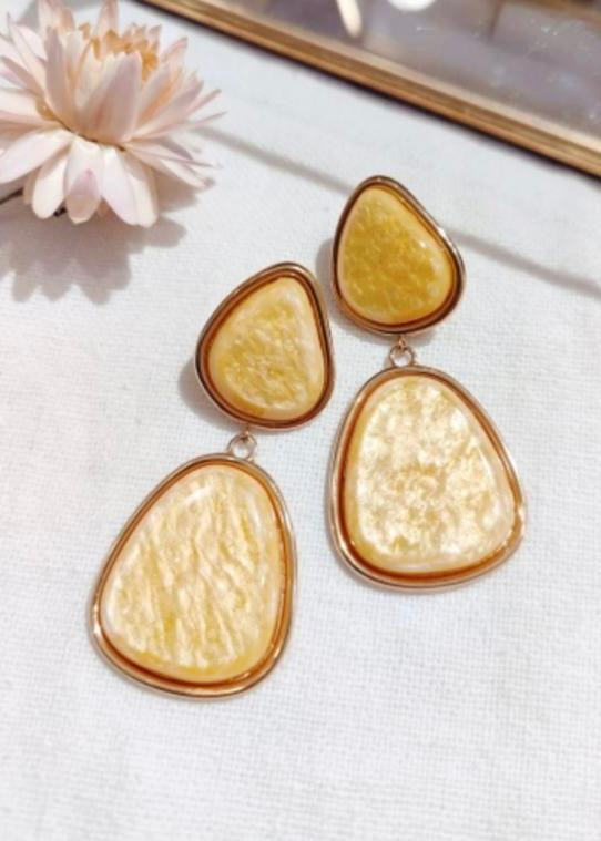 Boucles d’oreilles Jaune
