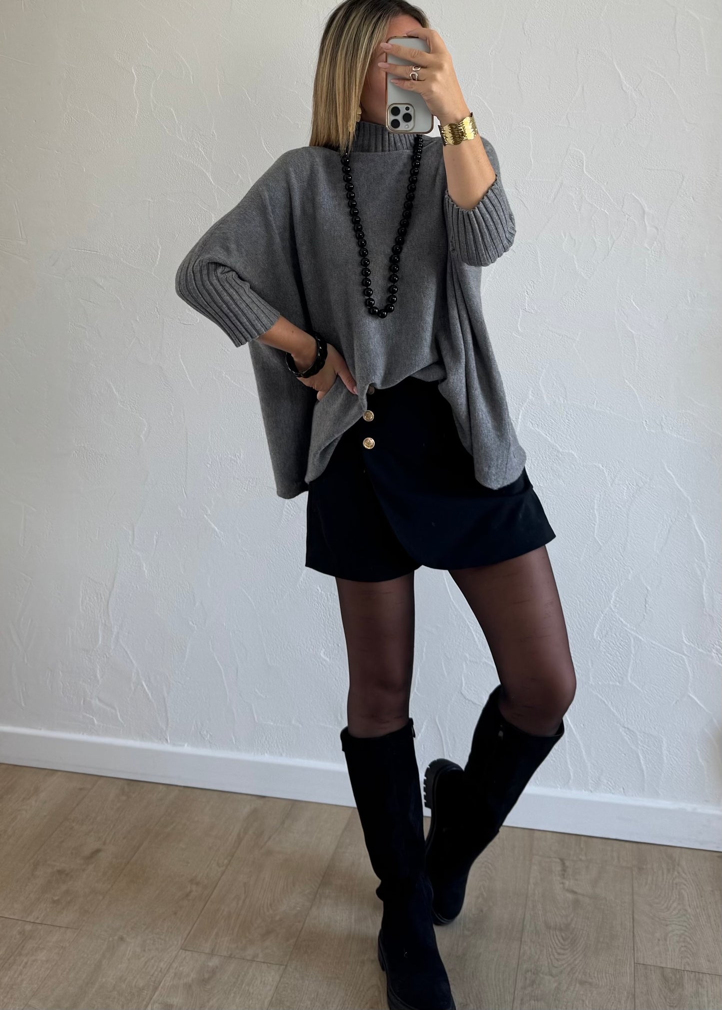 Jupe-short AVEN Noir