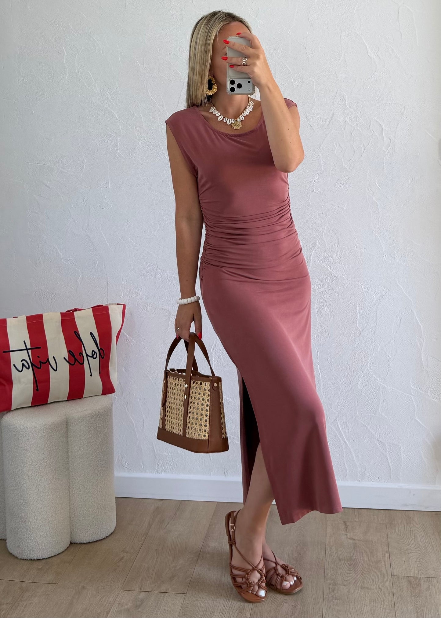 Robe JOYCE Vieux rose