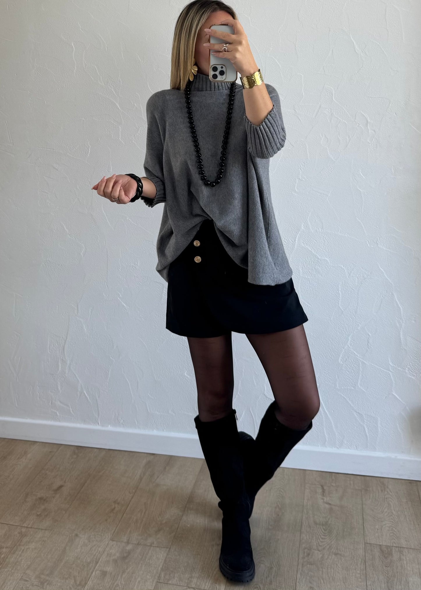 Jupe-short AVEN Noir