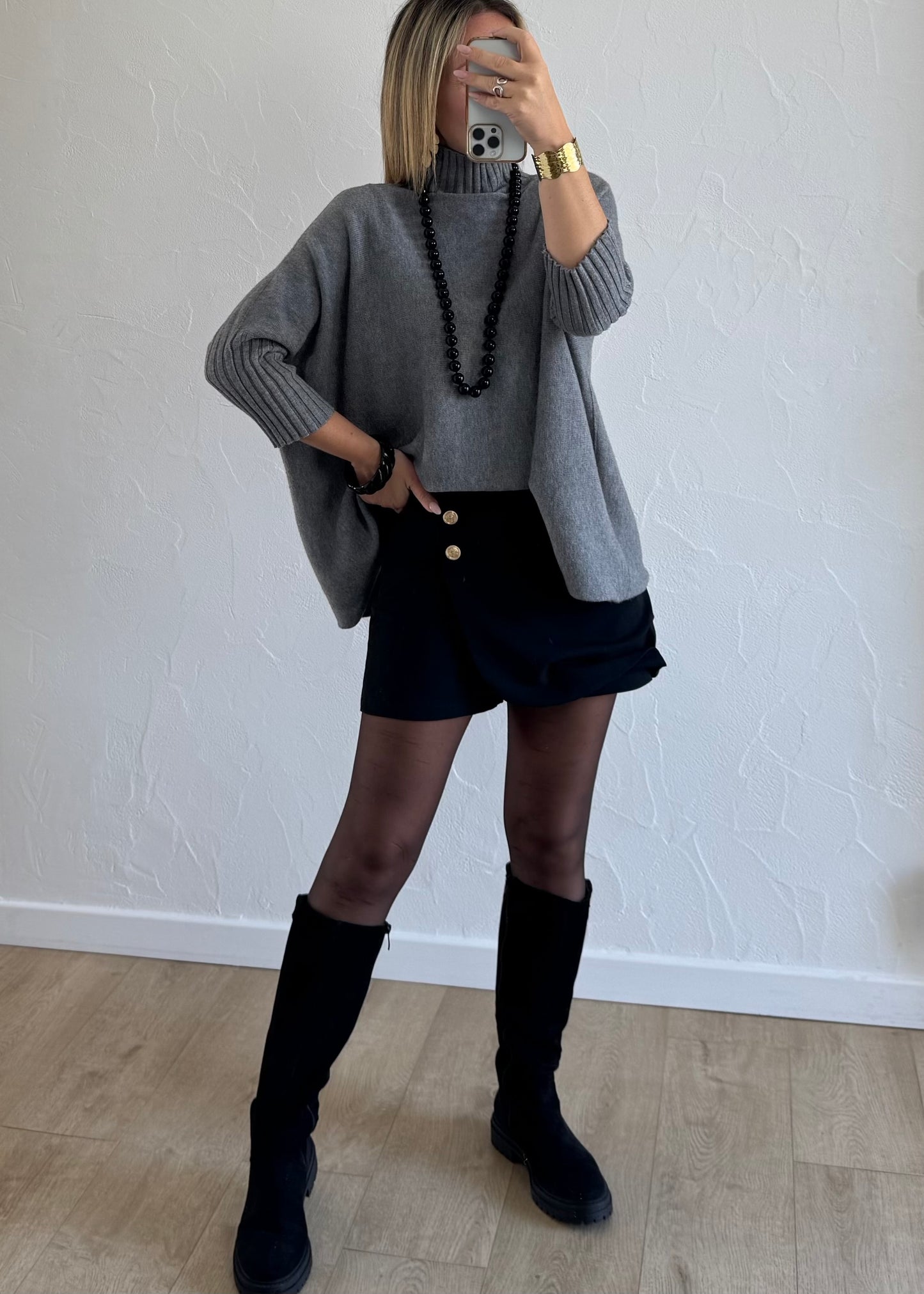 Jupe-short AVEN Noir