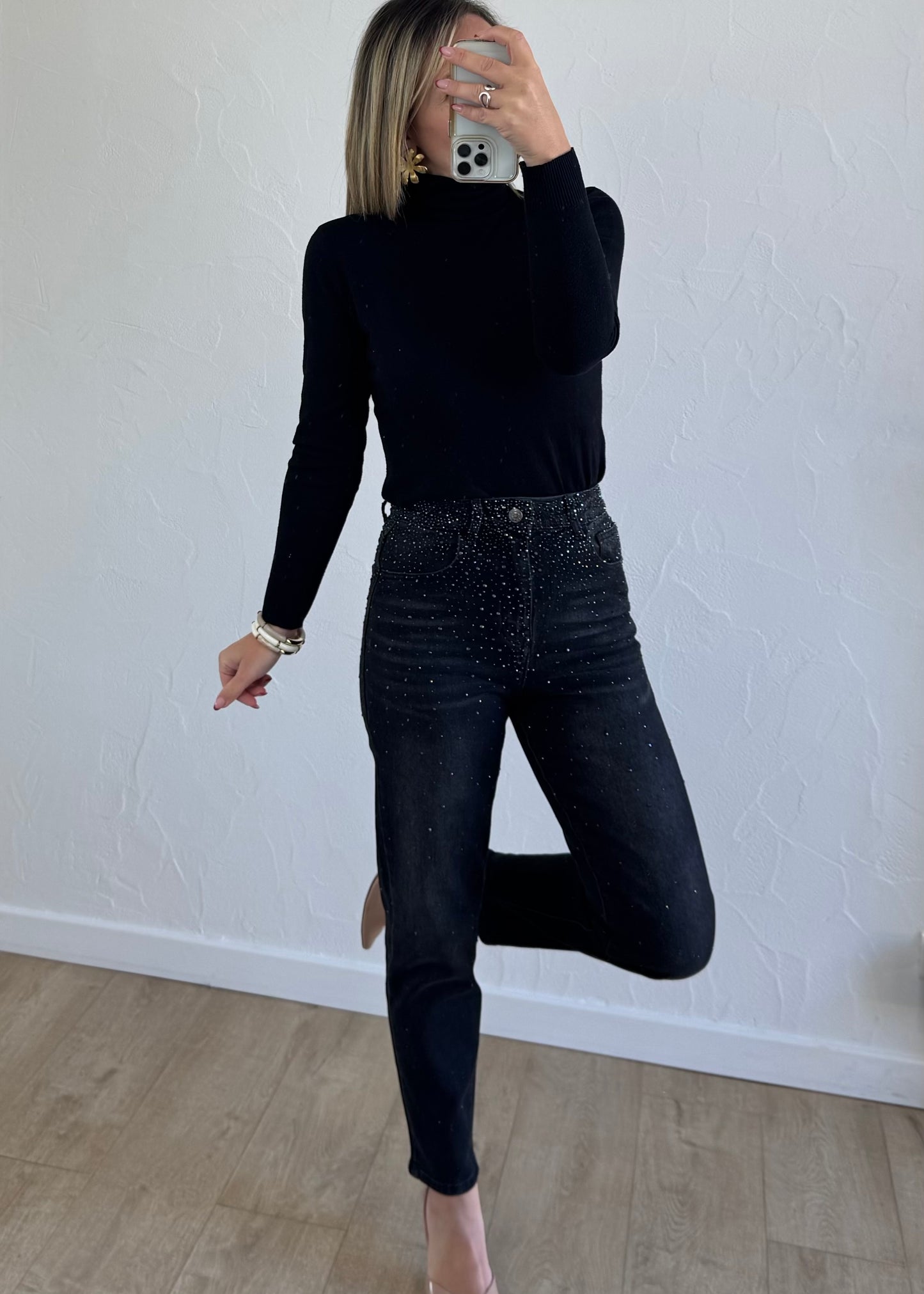 TEE-shirt MARGUERITE Noir