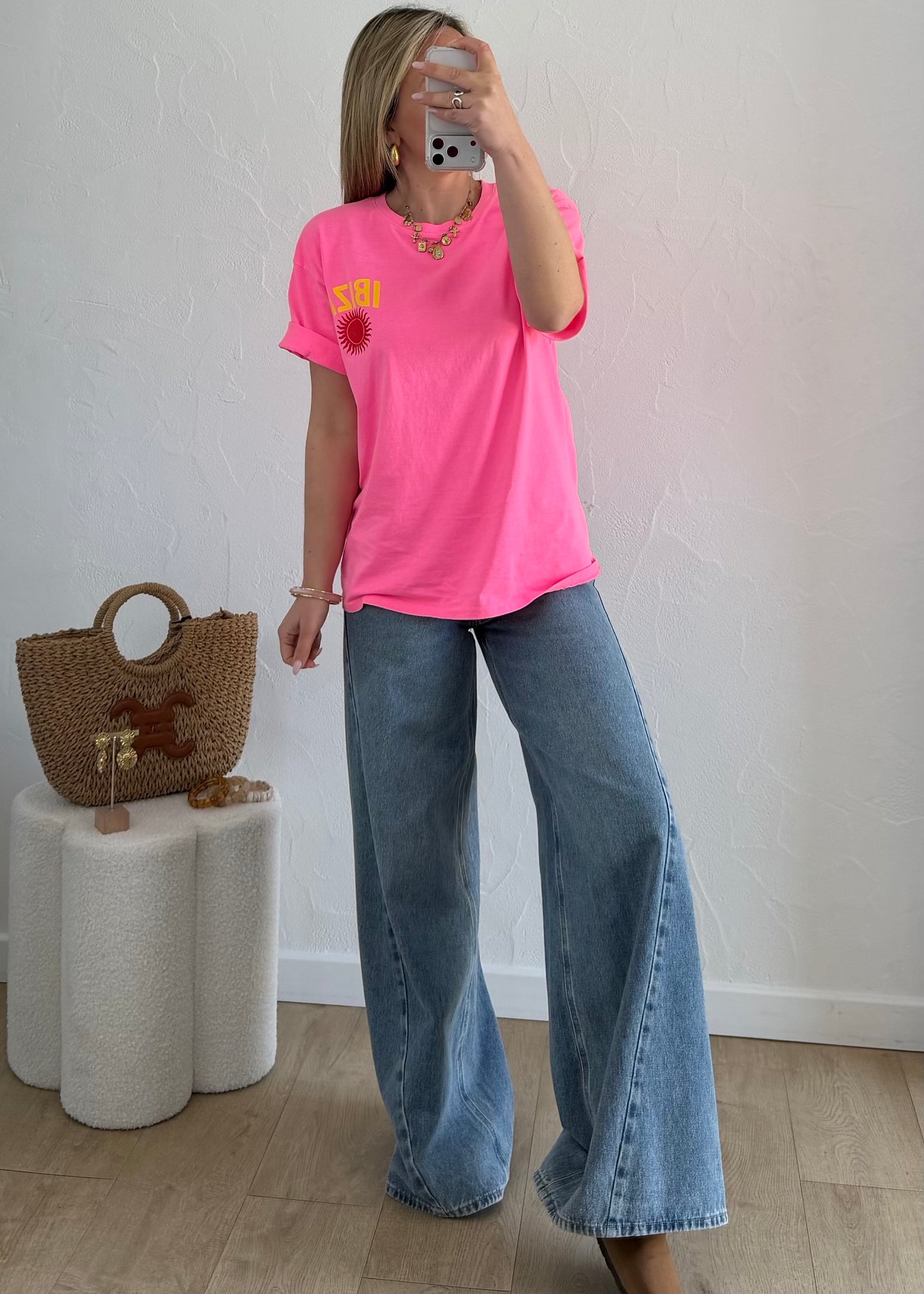 T-shirt IBIZA rose ☀️