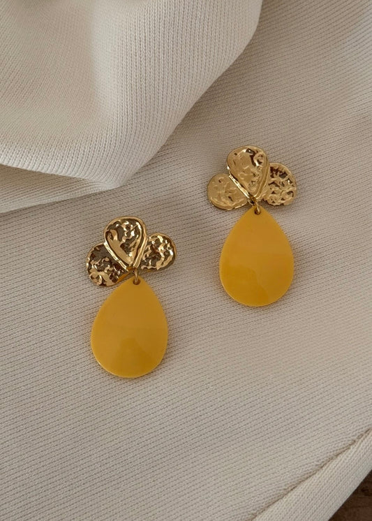 Boucles d’oreilles Jaune
