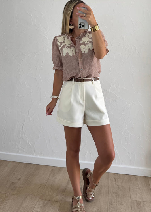 Chemisier NEREA Beige