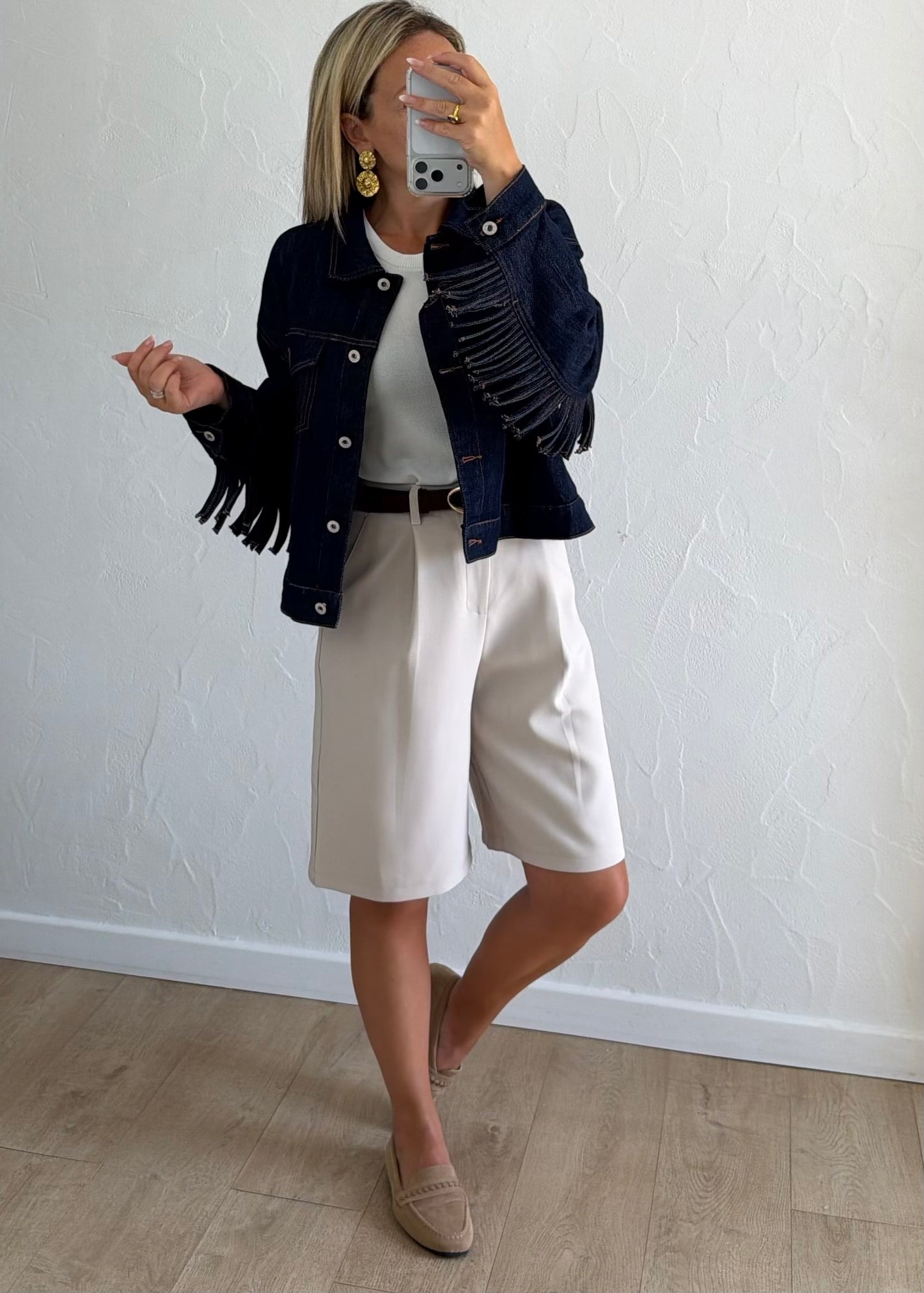 Veste Texane en jean brut