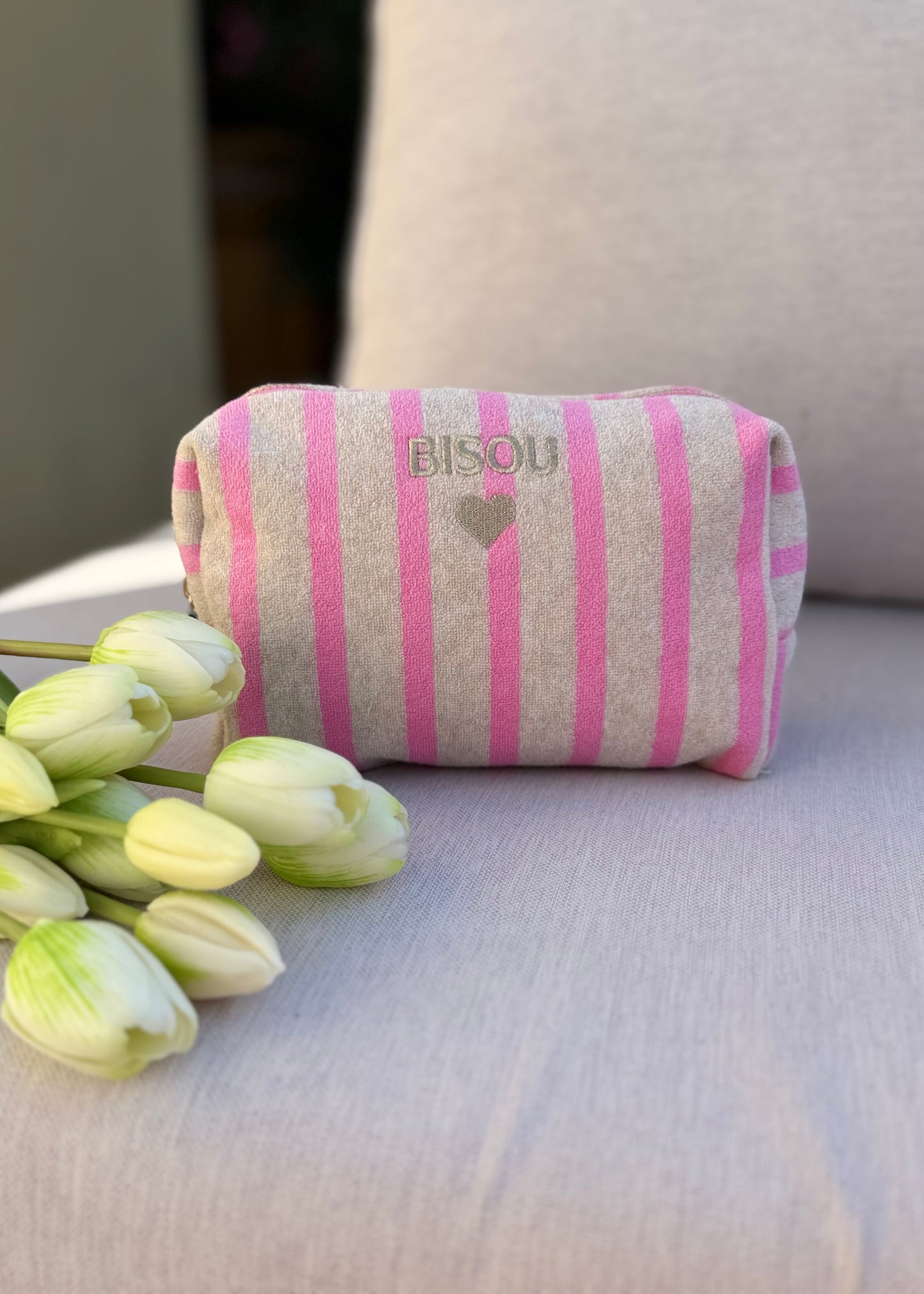 Pochette « BISOU » Rose