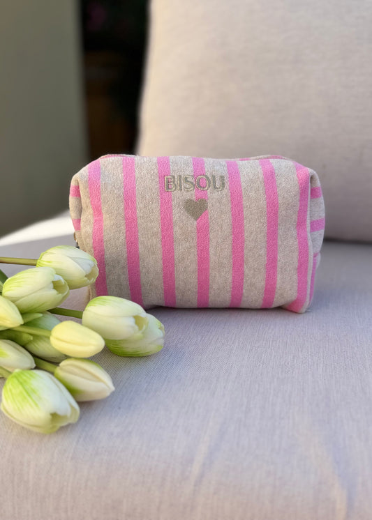 Pochette « BISOU » Rose