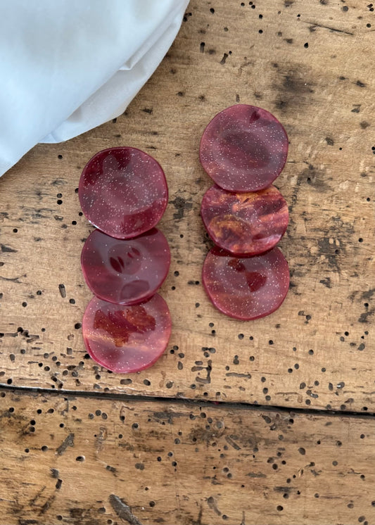 Boucles d’oreilles Bordeaux