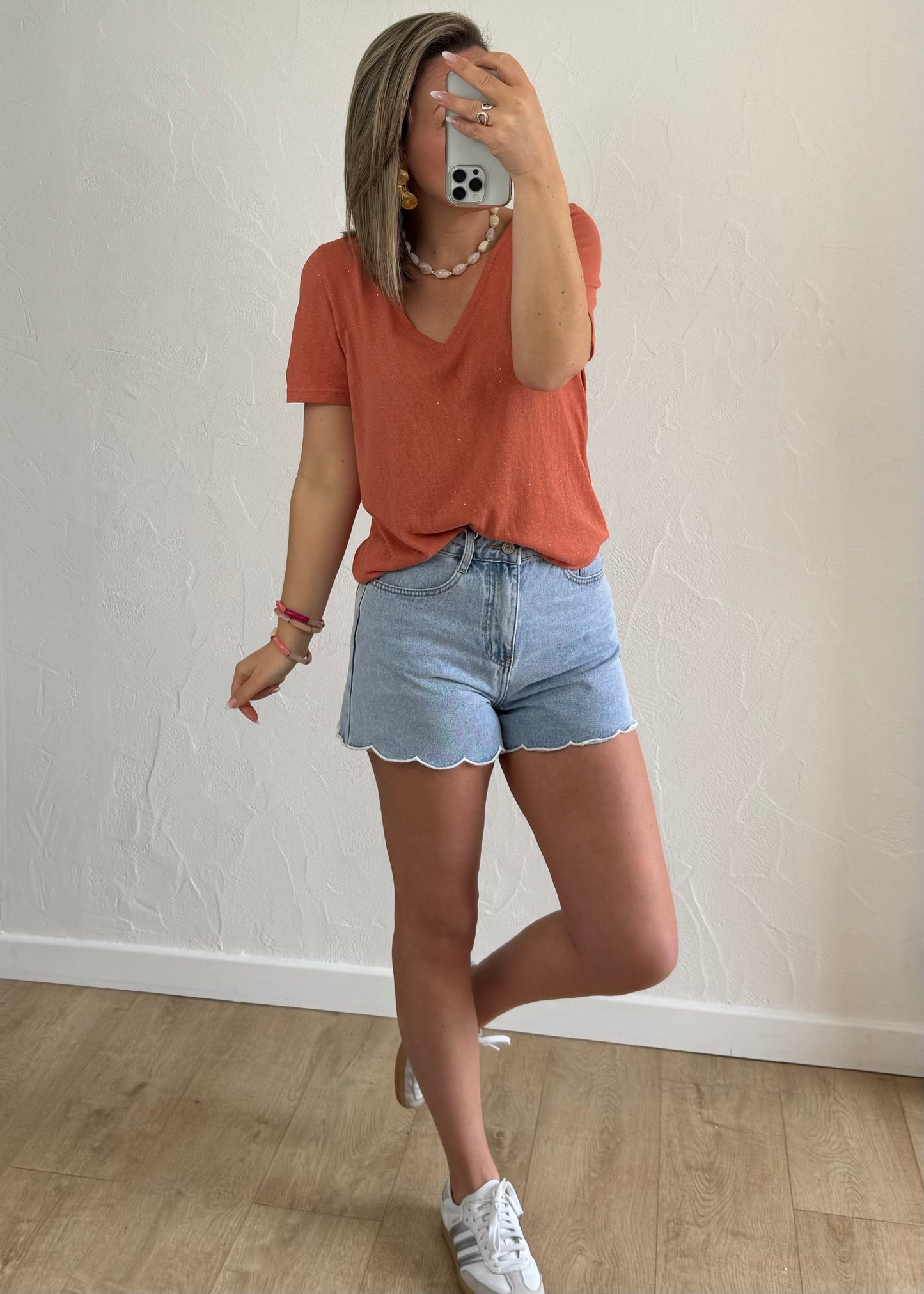 T-shirt Julia terracotta
