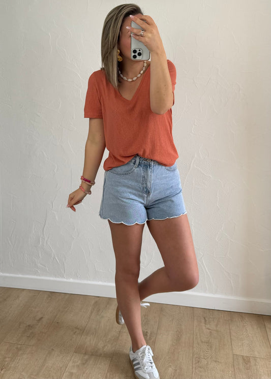 T-shirt Julia terracotta