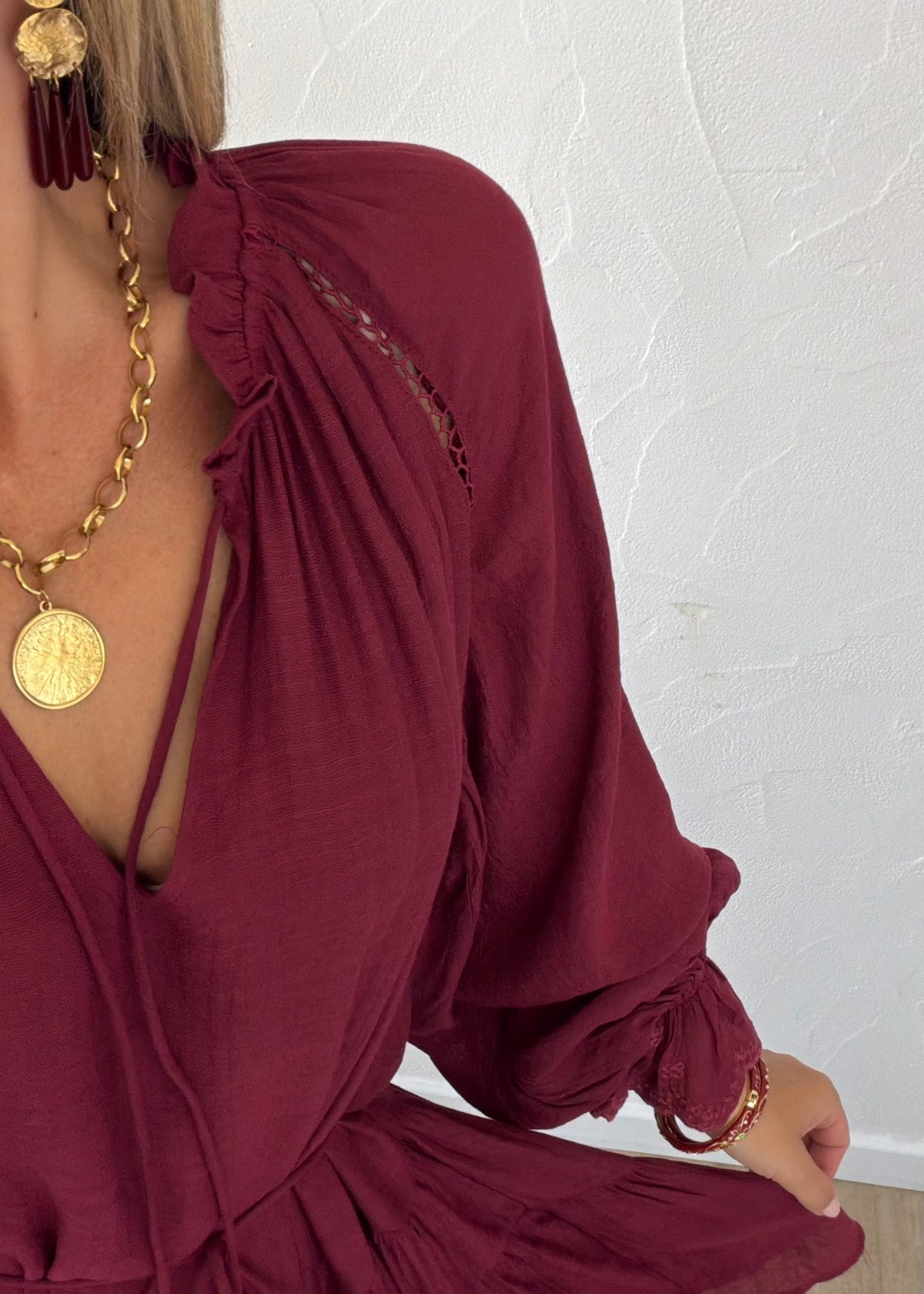 Robe Alyssa bordeaux