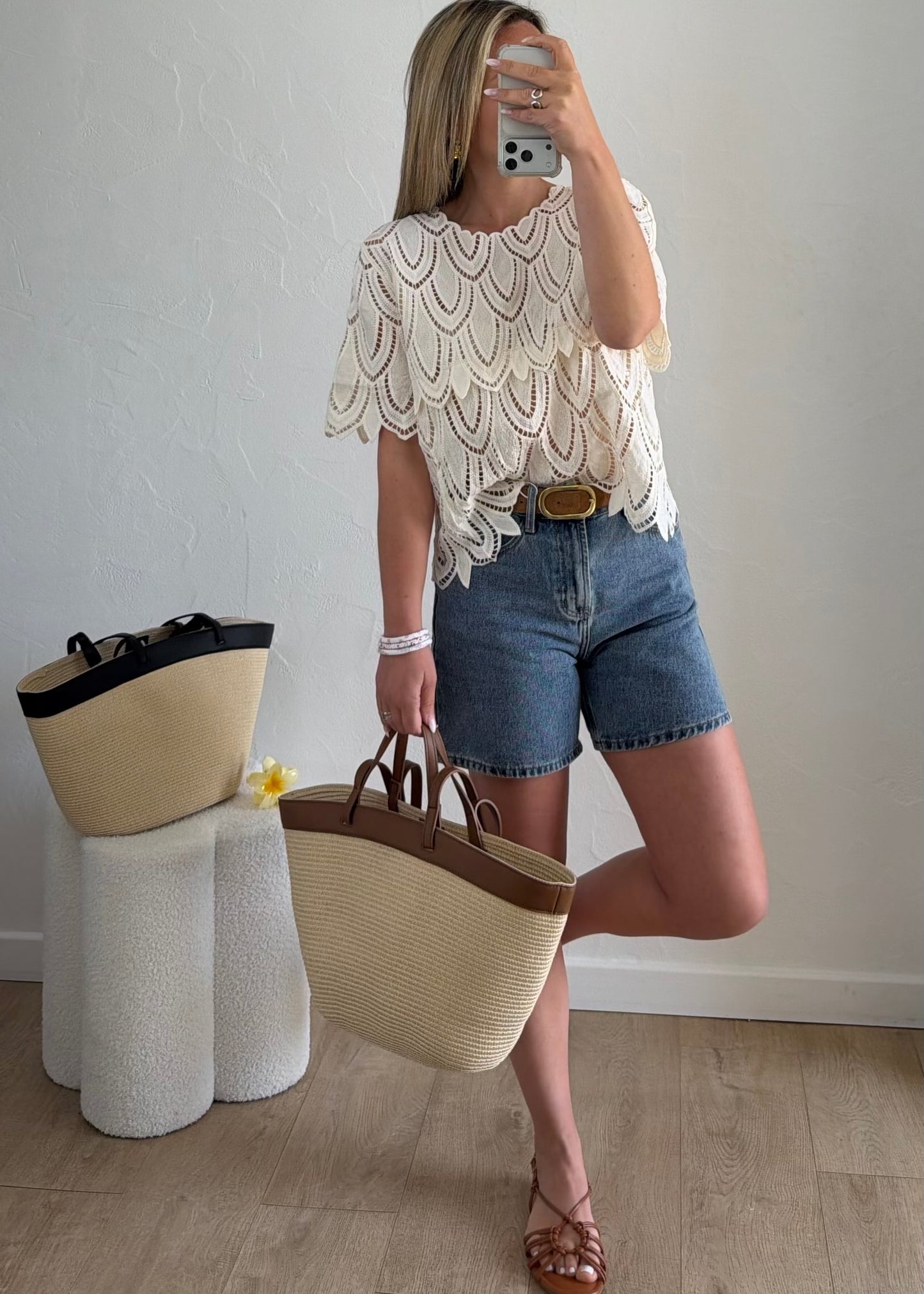 Haut INÈS Beige
