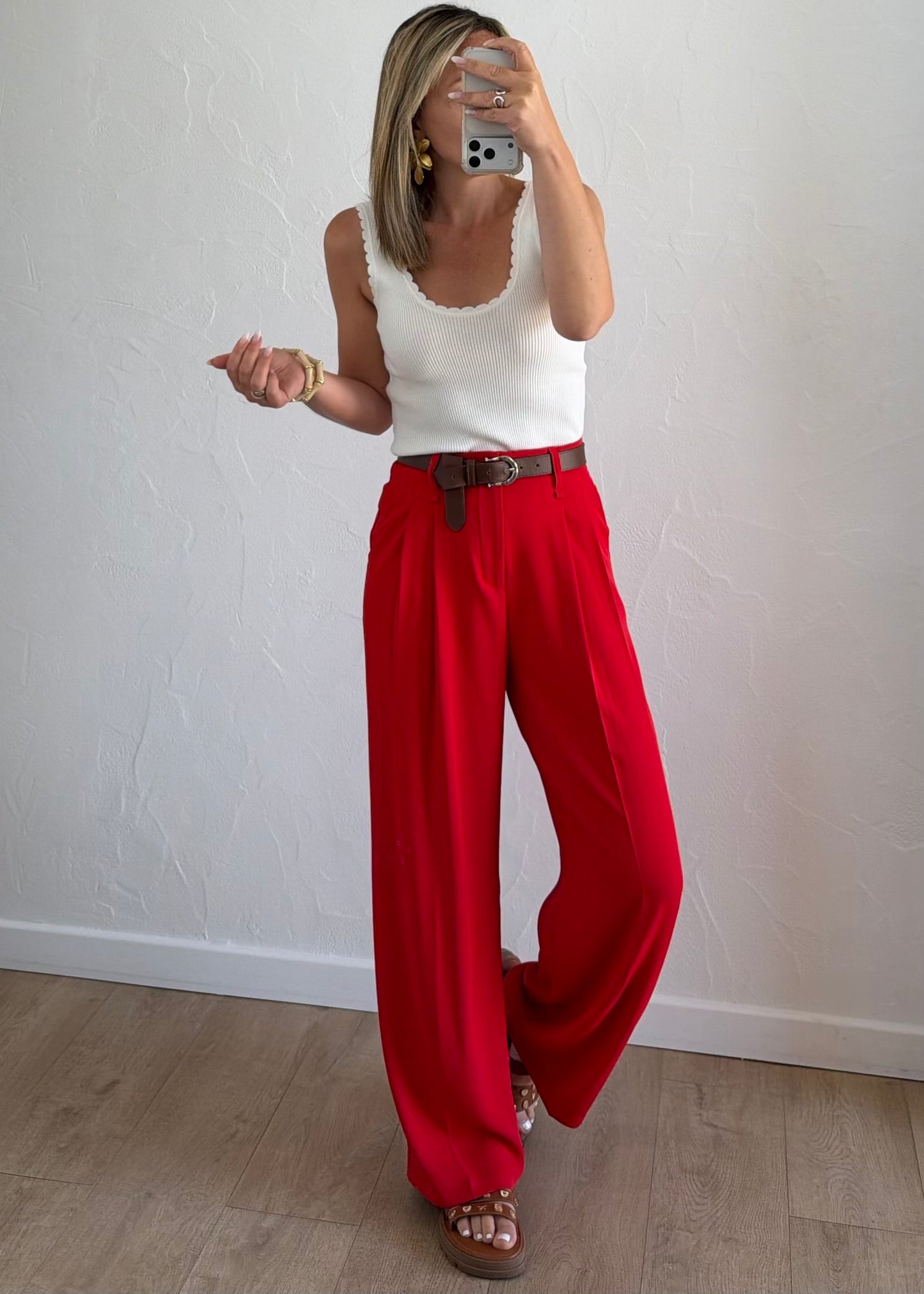 Pantalon JADE Rouge
