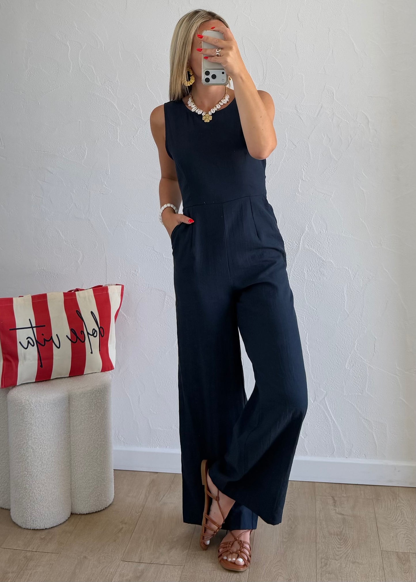Combi-pantalon ÉLINE Bleu marine