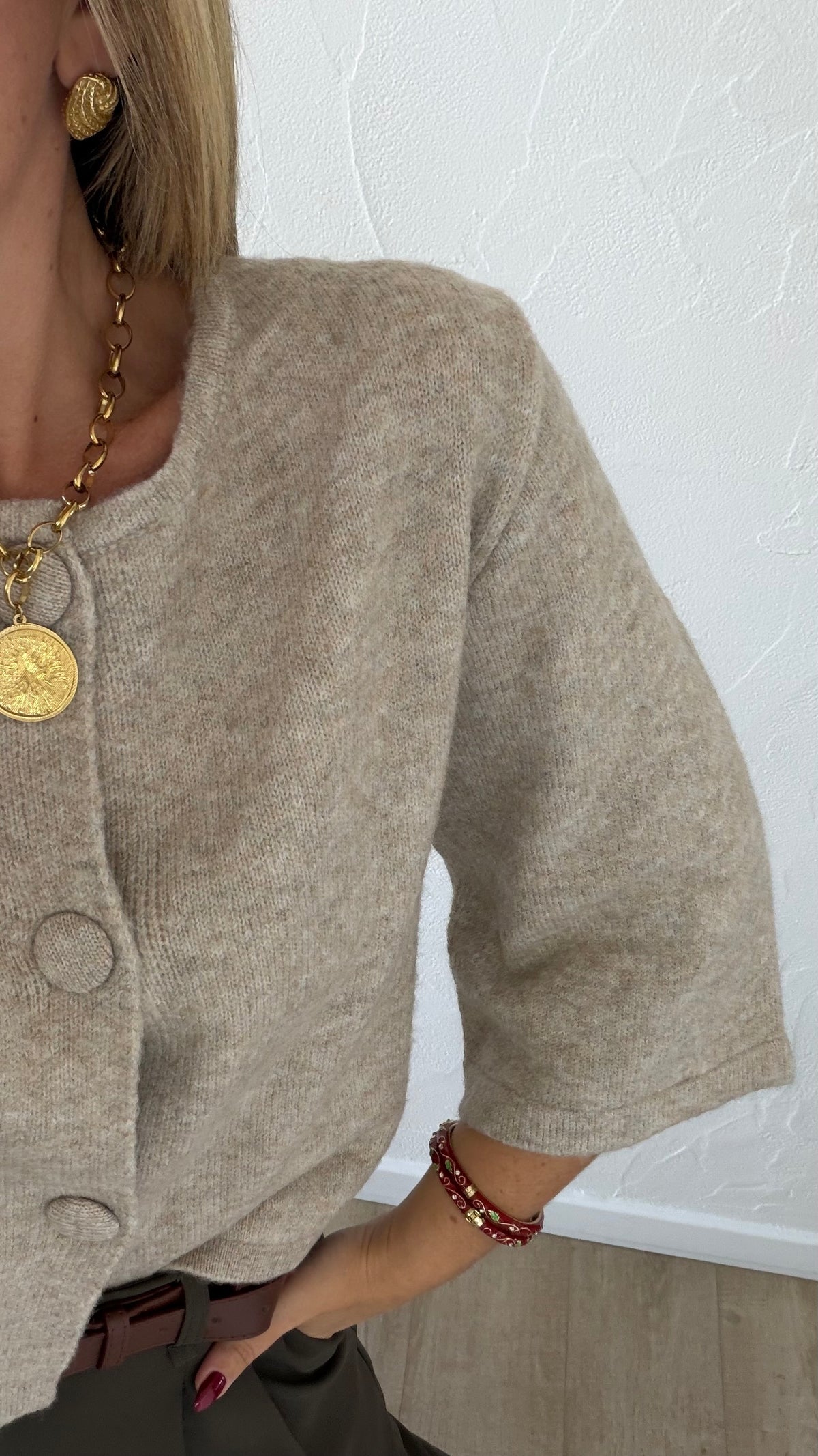 Pull Maeva taupe