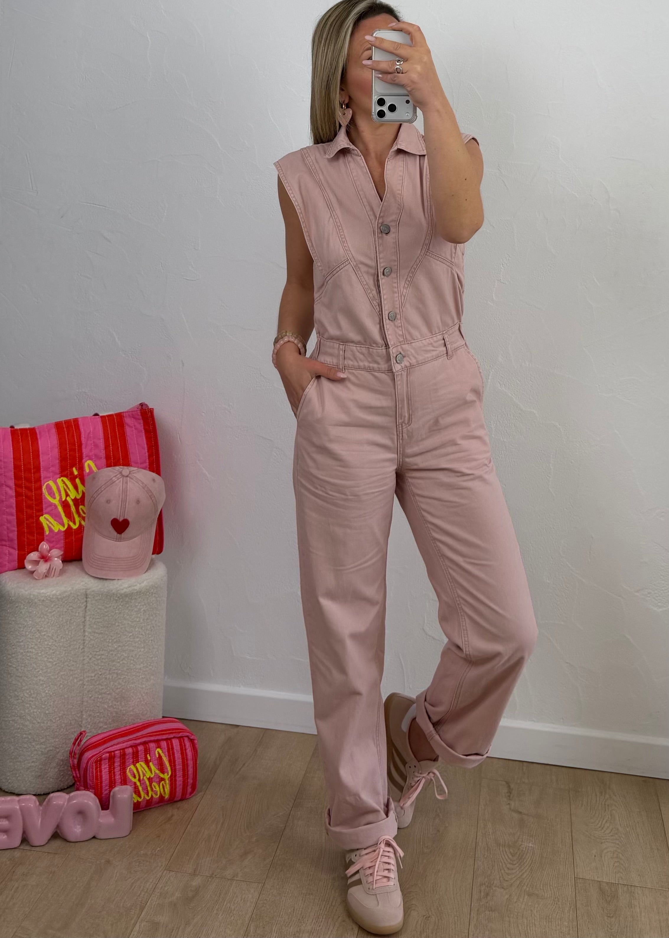 Combi-pantalon LÉA Rose