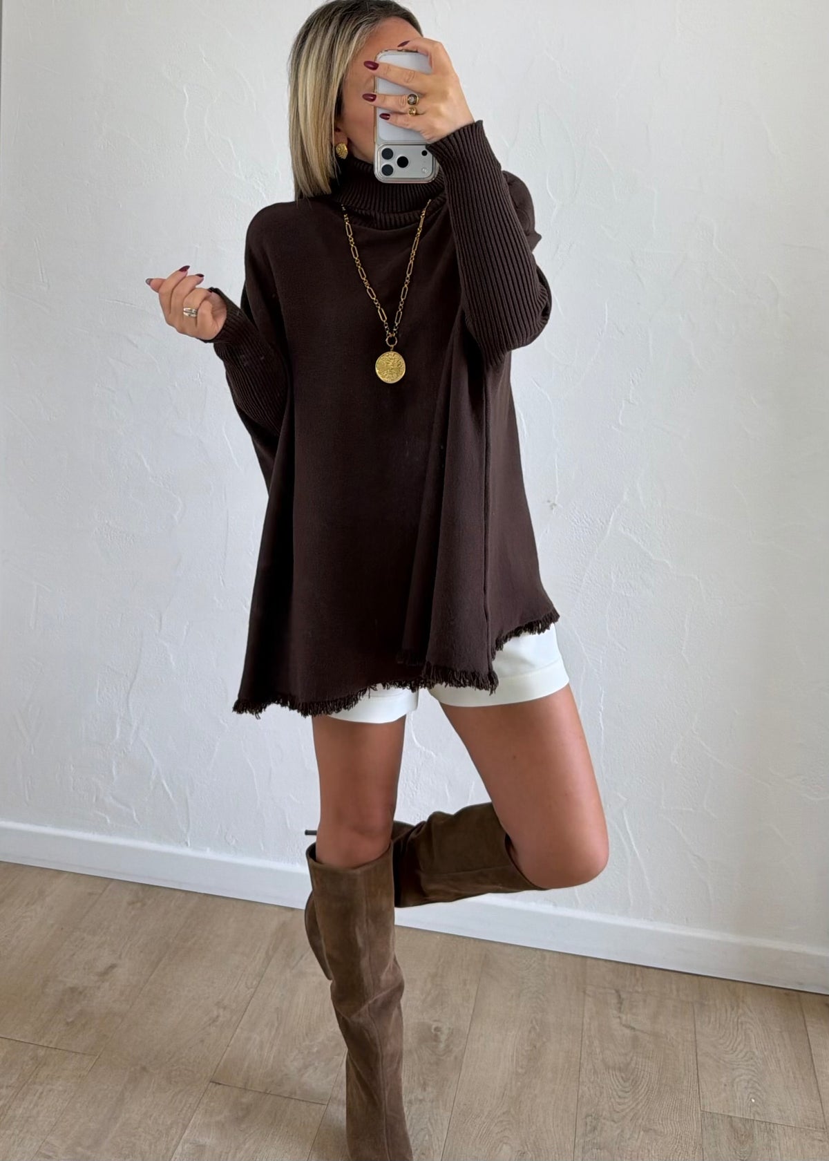 Pull Christie chocolat