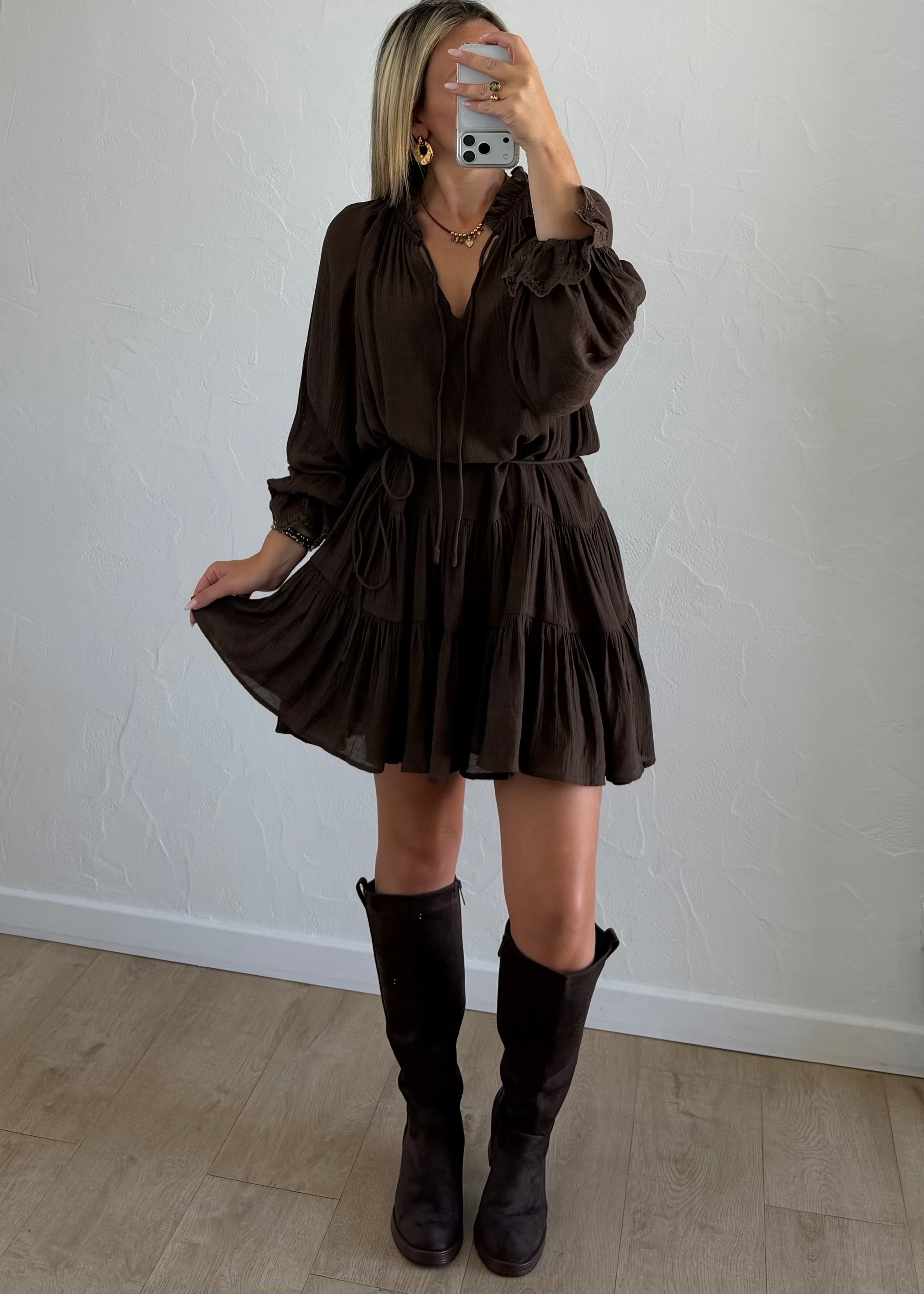 Robe Alyssa chocolat