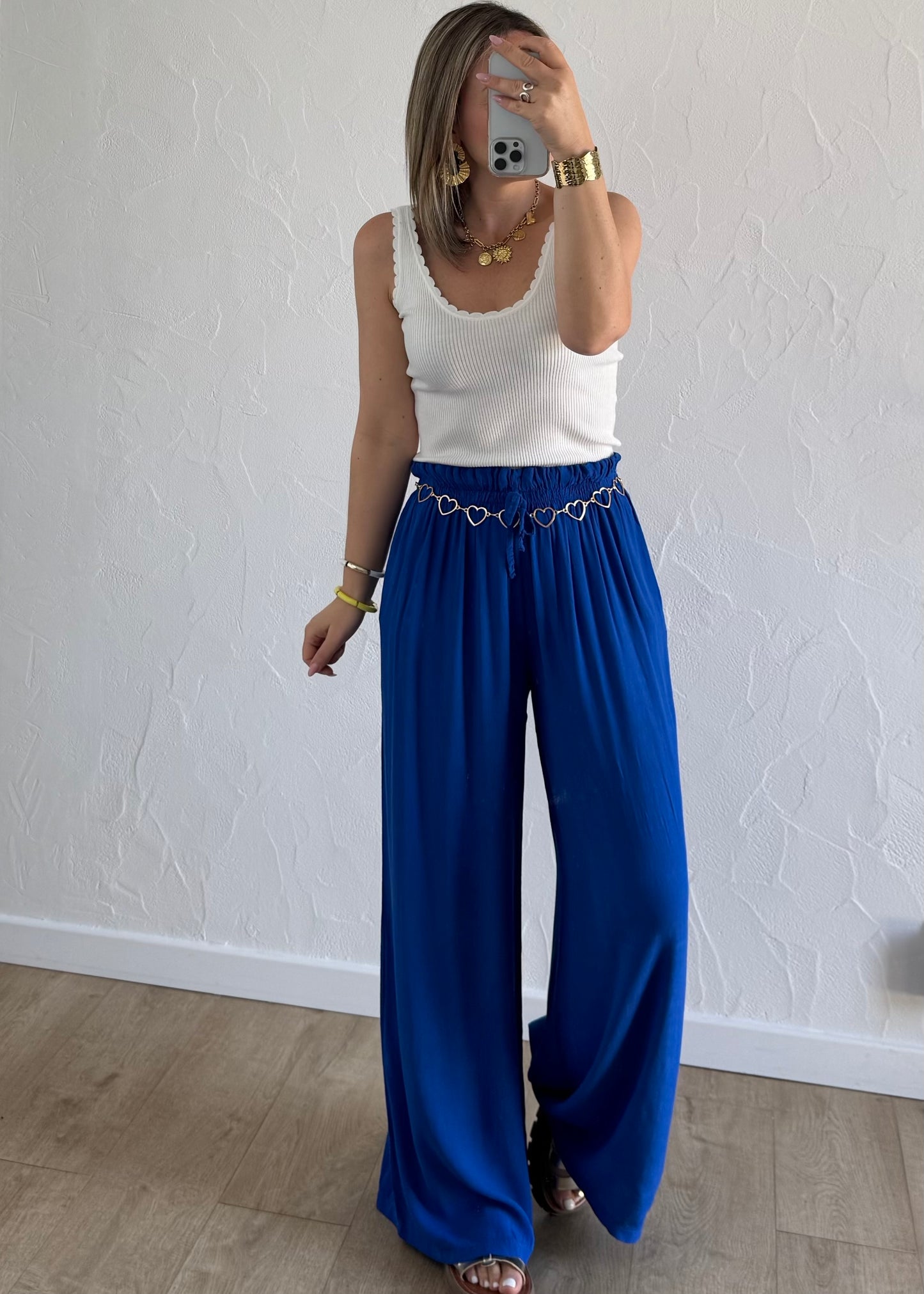 Pantalon Melissa Bleu