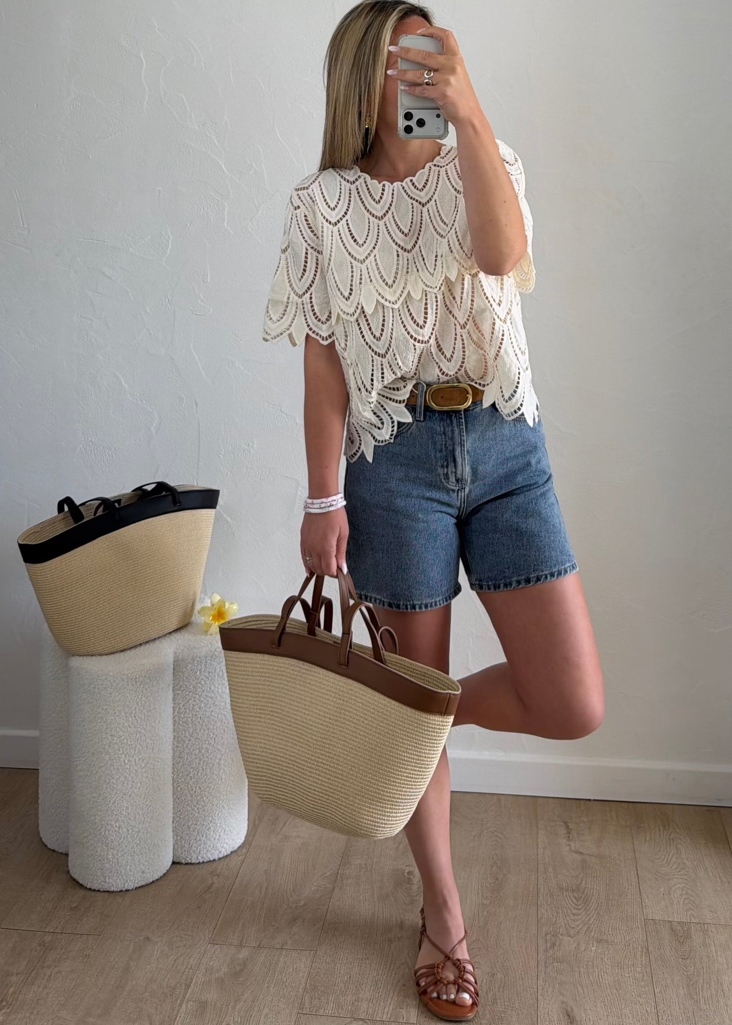 Haut INÈS Beige