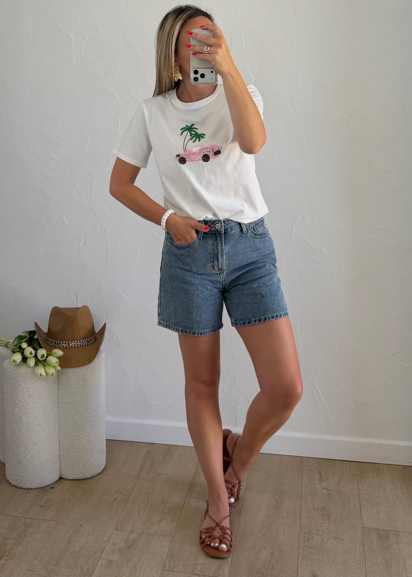 Tee-shirt « PLAGE » Blanc