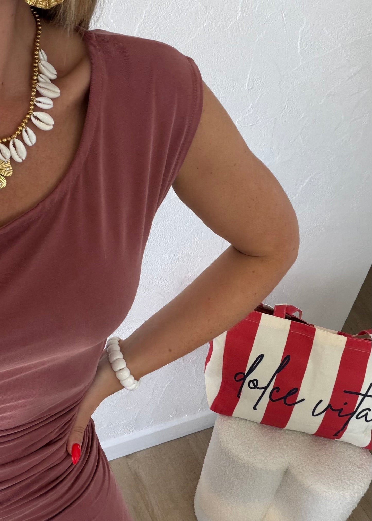 Robe JOYCE Vieux rose