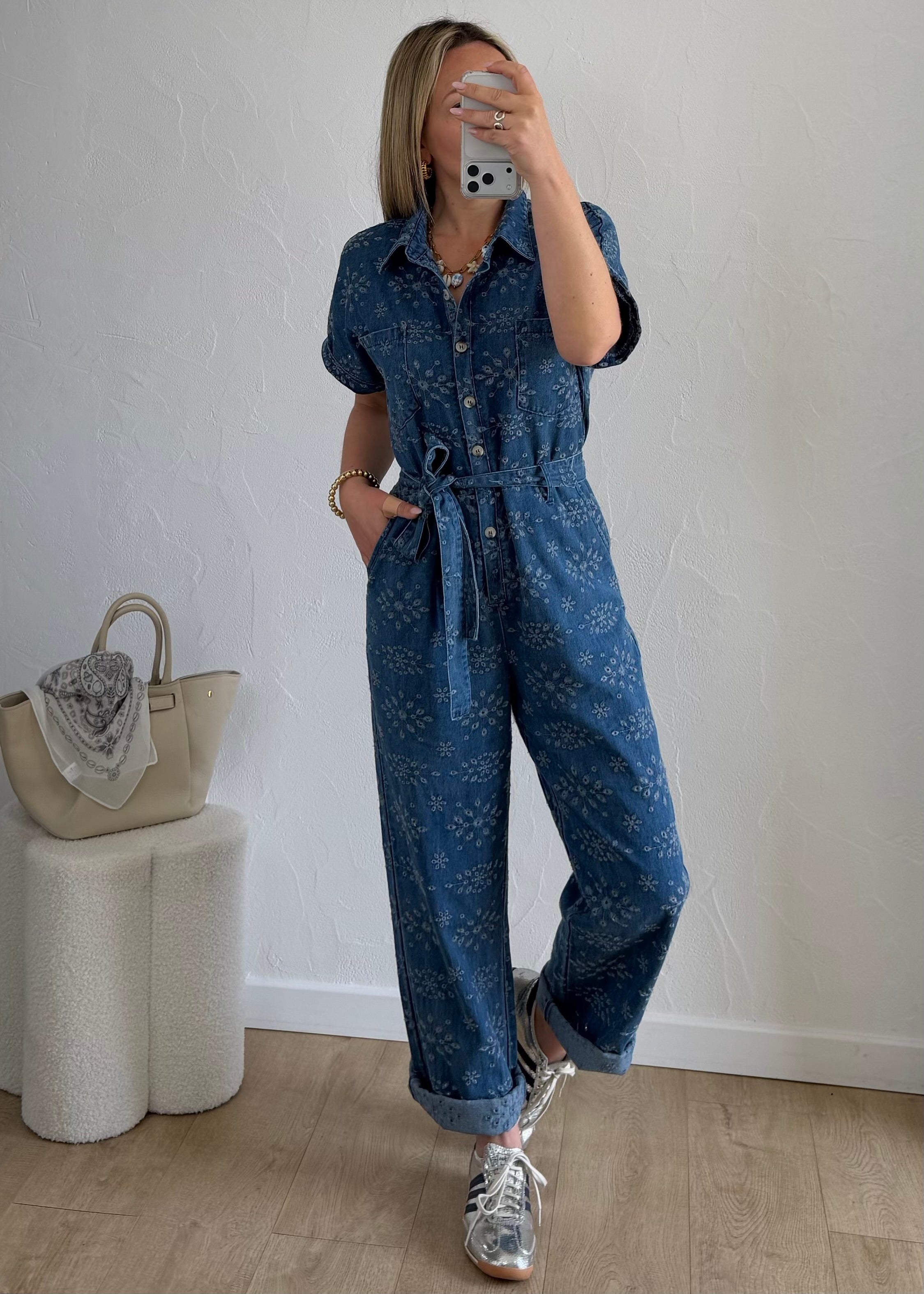 Combi-Pantalon CLARISSE Bleu