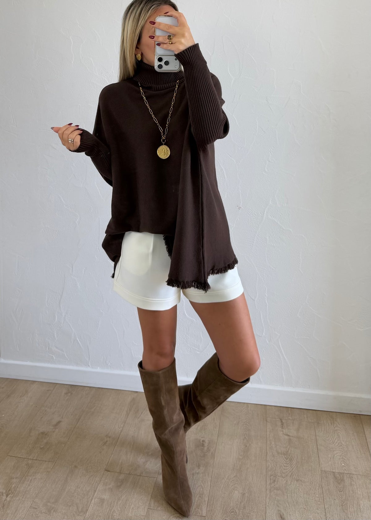Pull Christie chocolat
