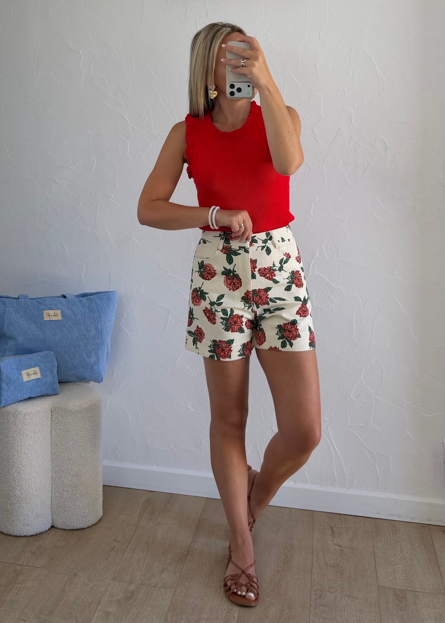 Top LOUISON Rouge