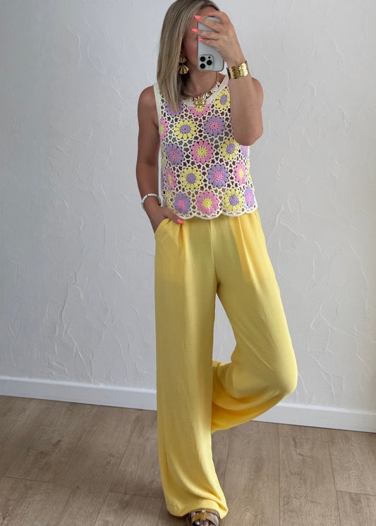 Pantalon Paula Jaune