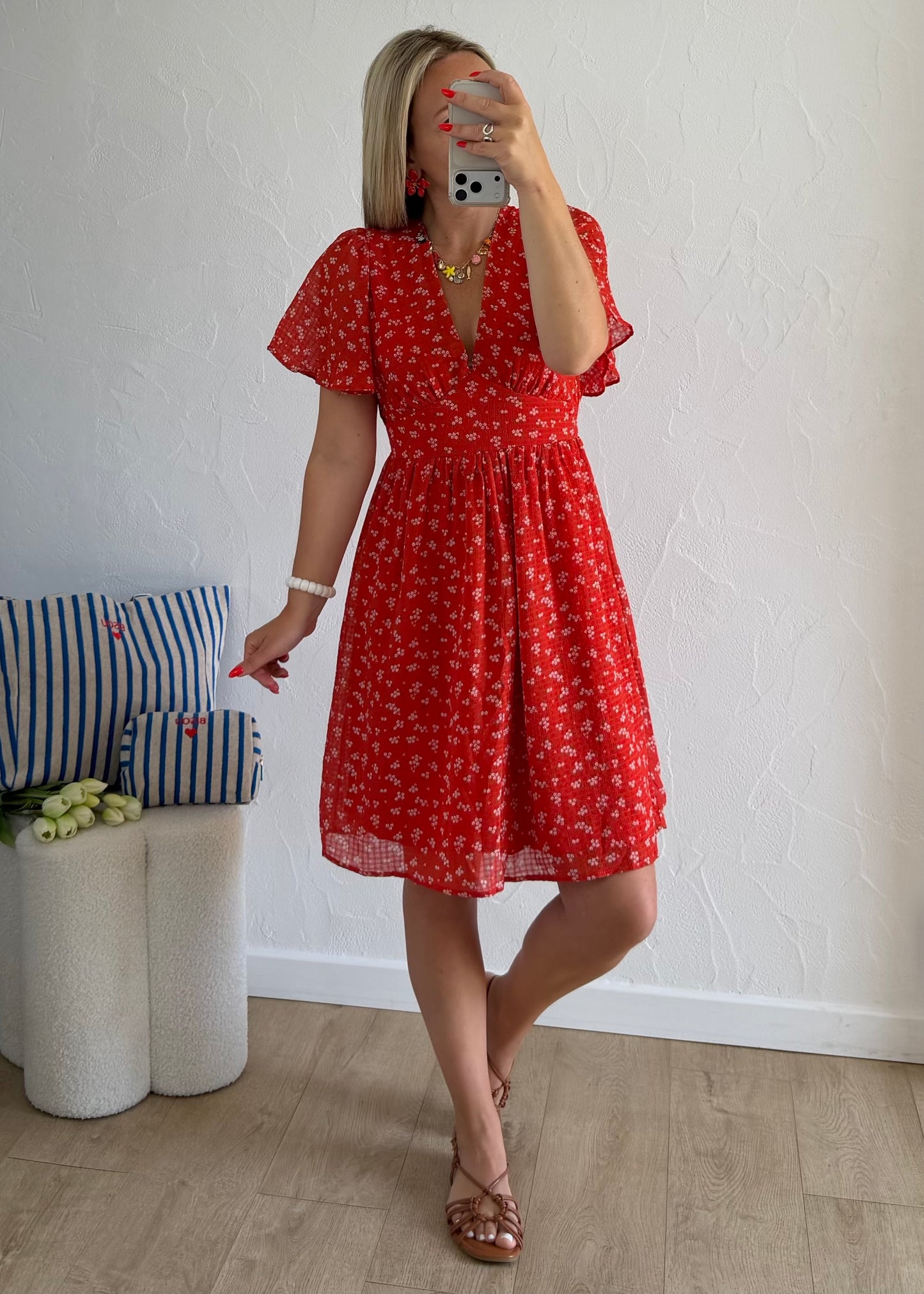 Robe LENAELLE Rouge