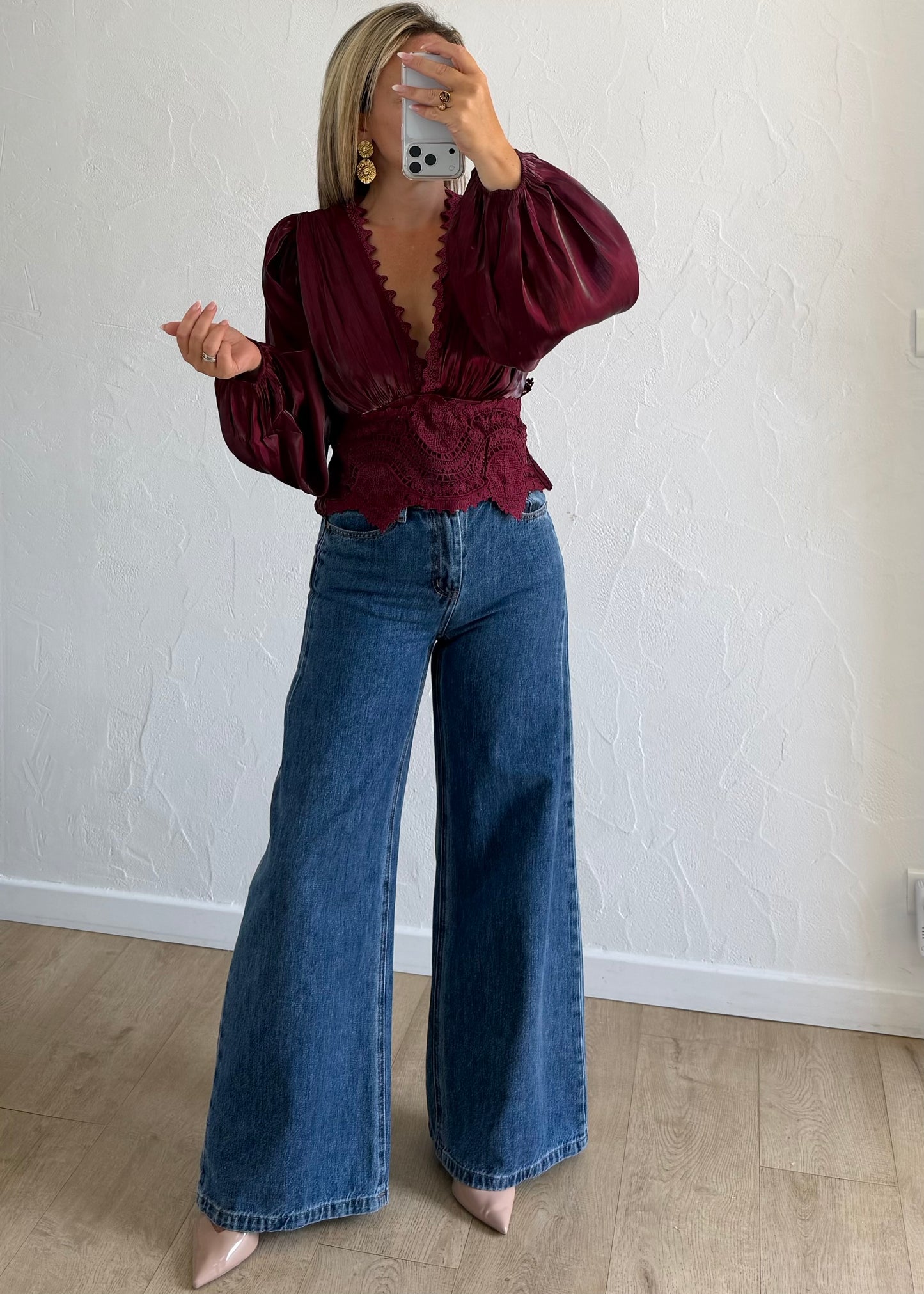 Blouse Victory bordeaux