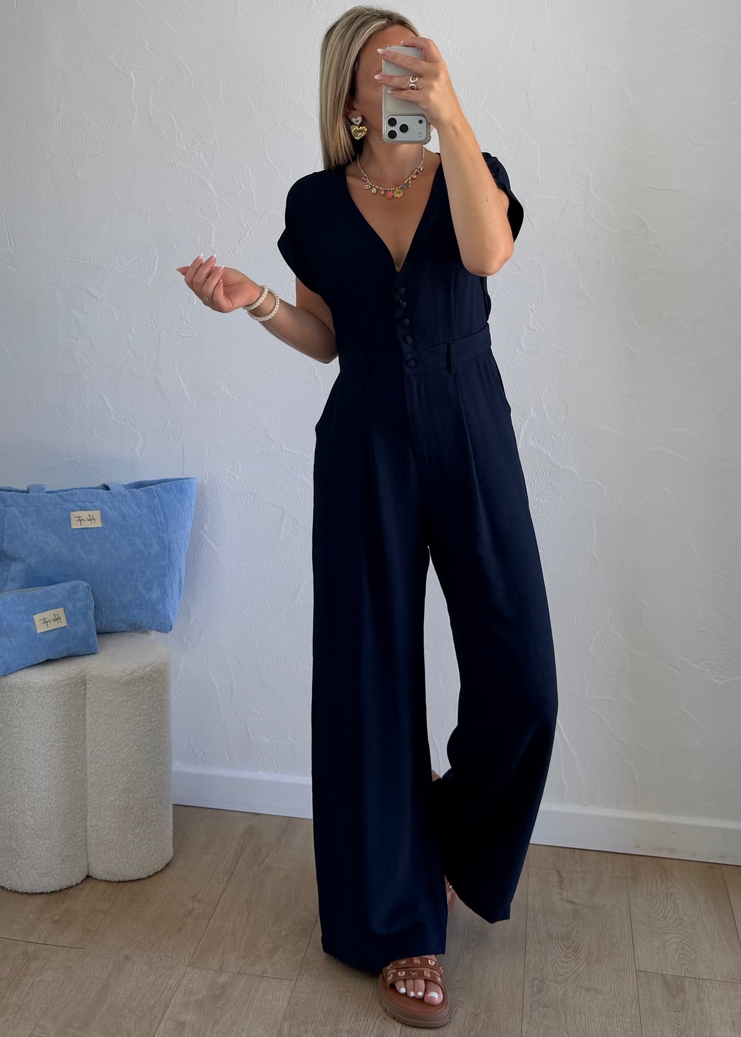 Combi-Pantalon YSALINE Bleu Marine