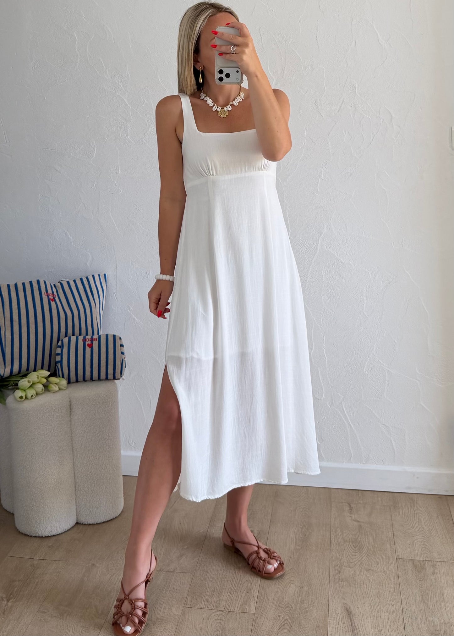 Robe CINDY Blanche