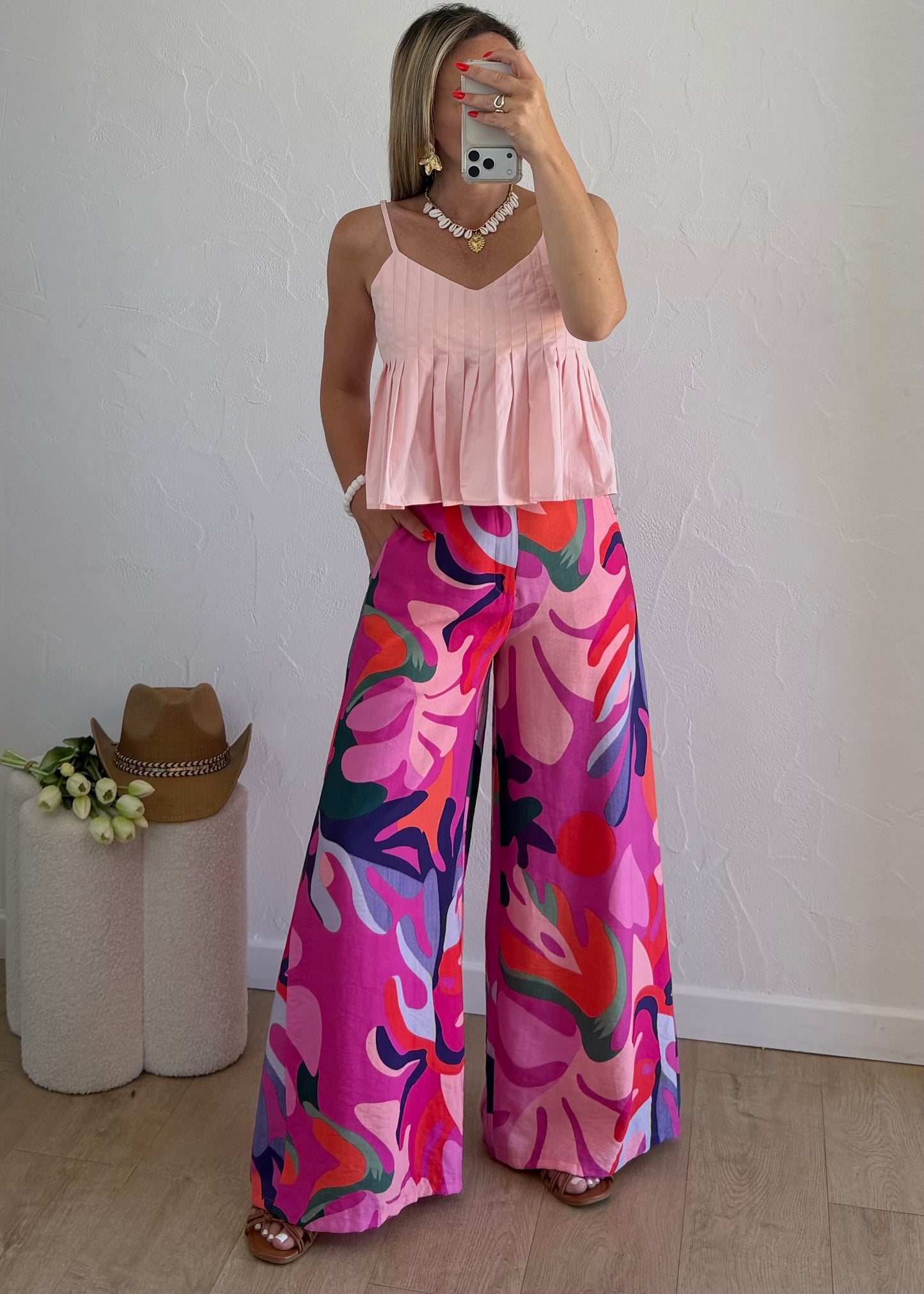 Pantalon CORINNE Rose