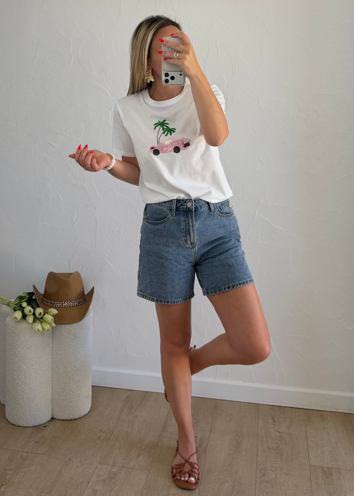 Tee-shirt « PLAGE » Blanc