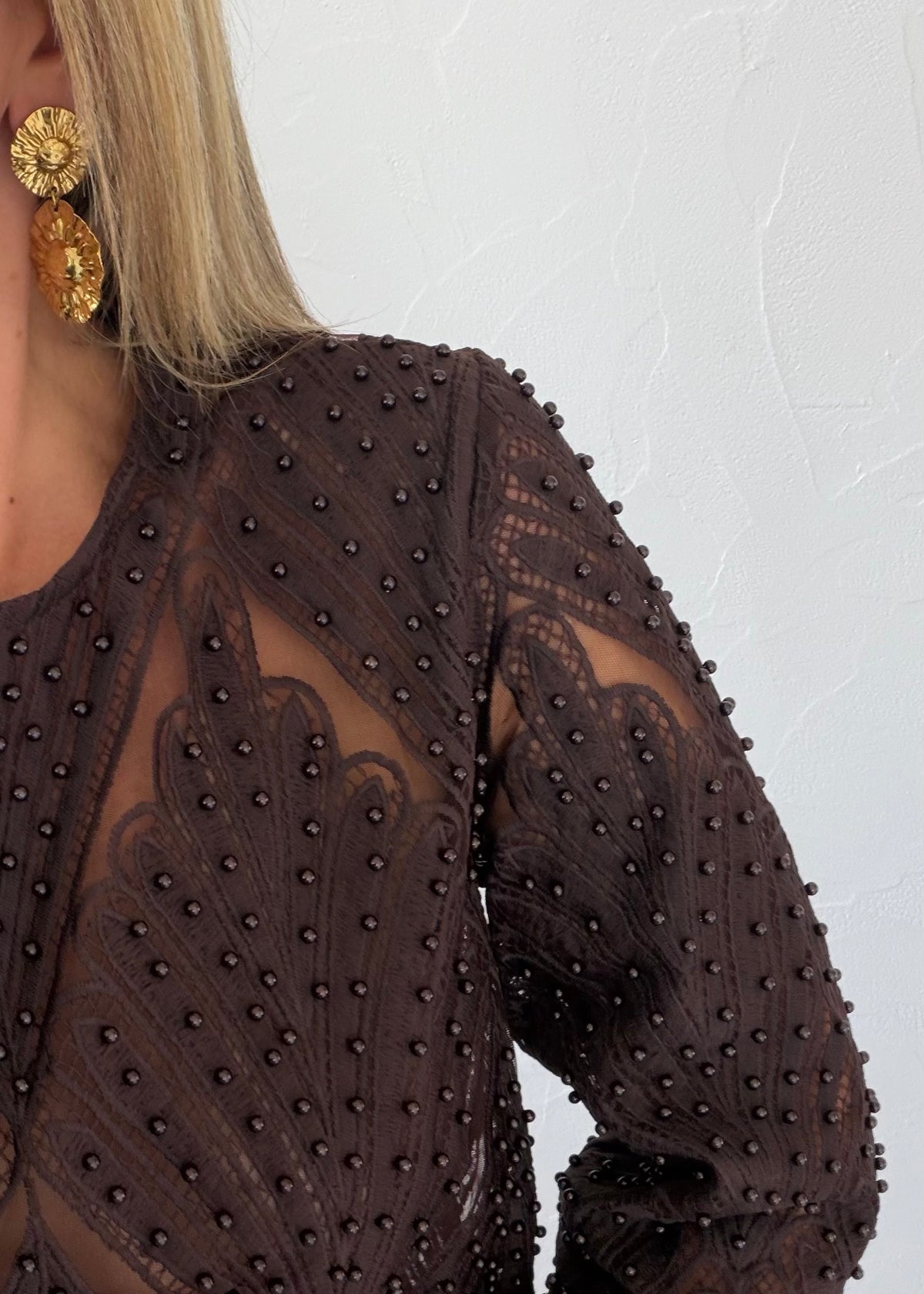 Top Anika marron