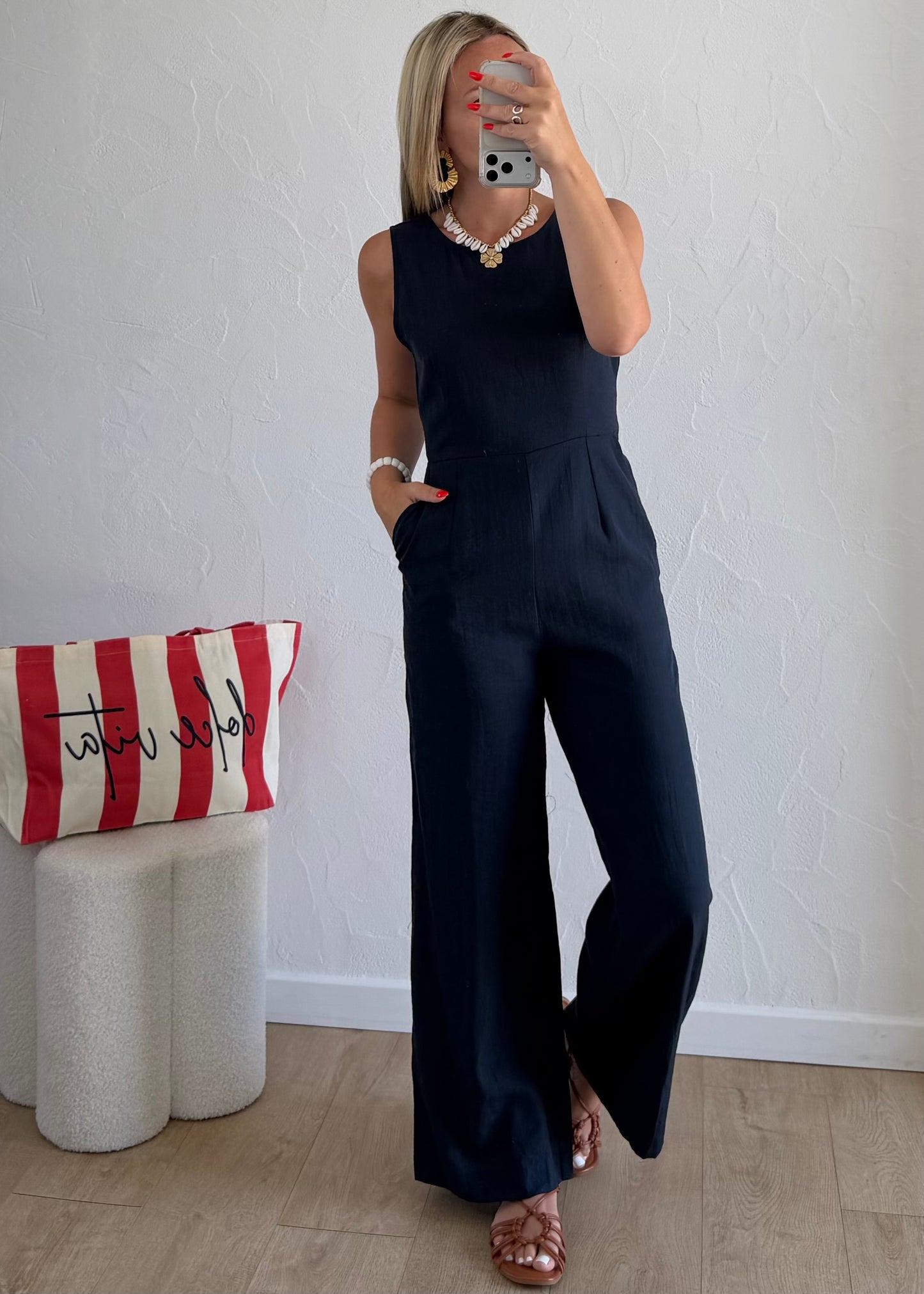 Combi-pantalon ÉLINE Bleu marine