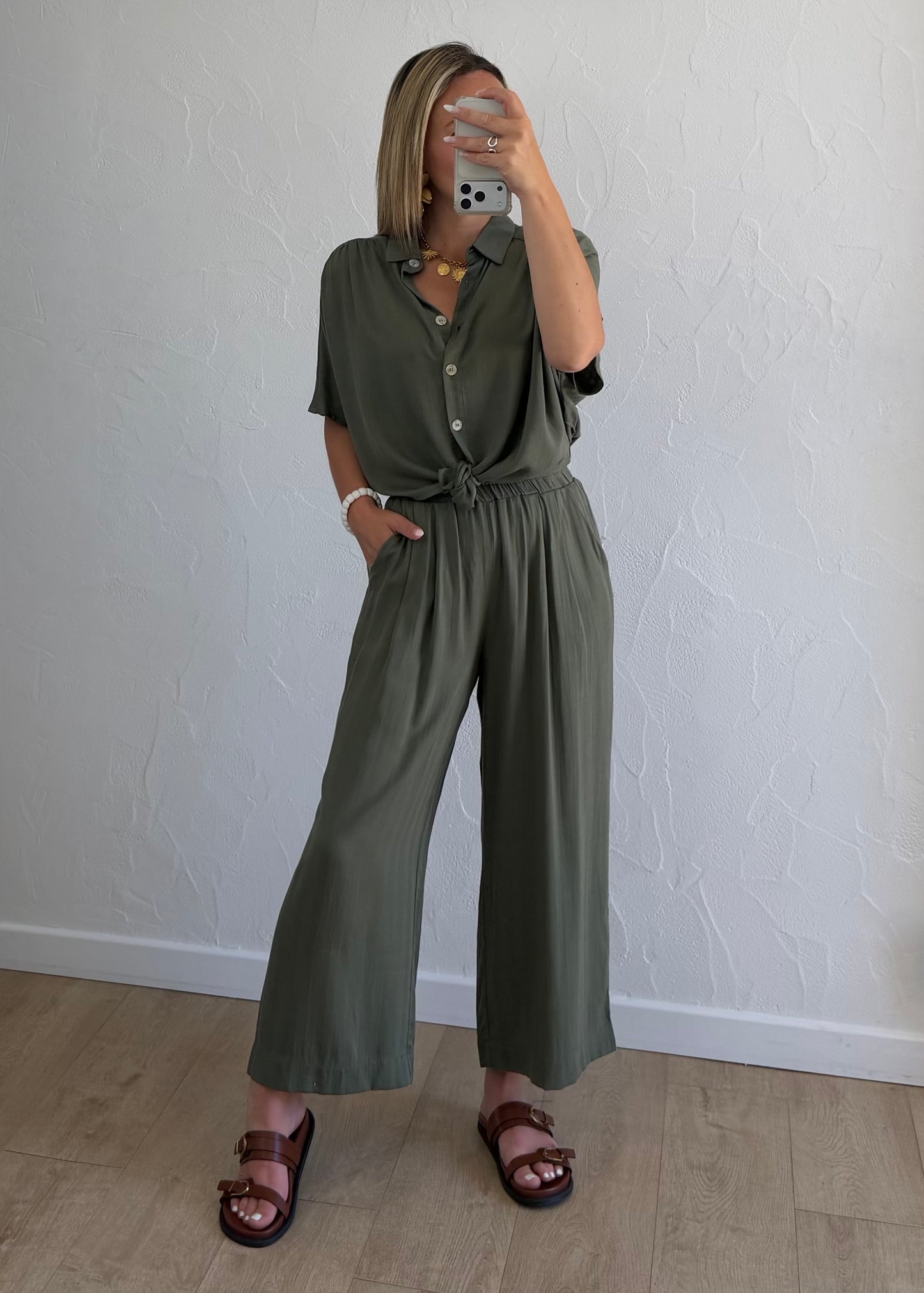 Pantalon LAURA Kaki