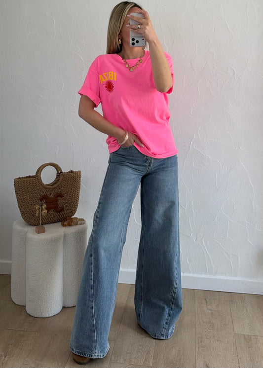 T-shirt IBIZA rose ☀️