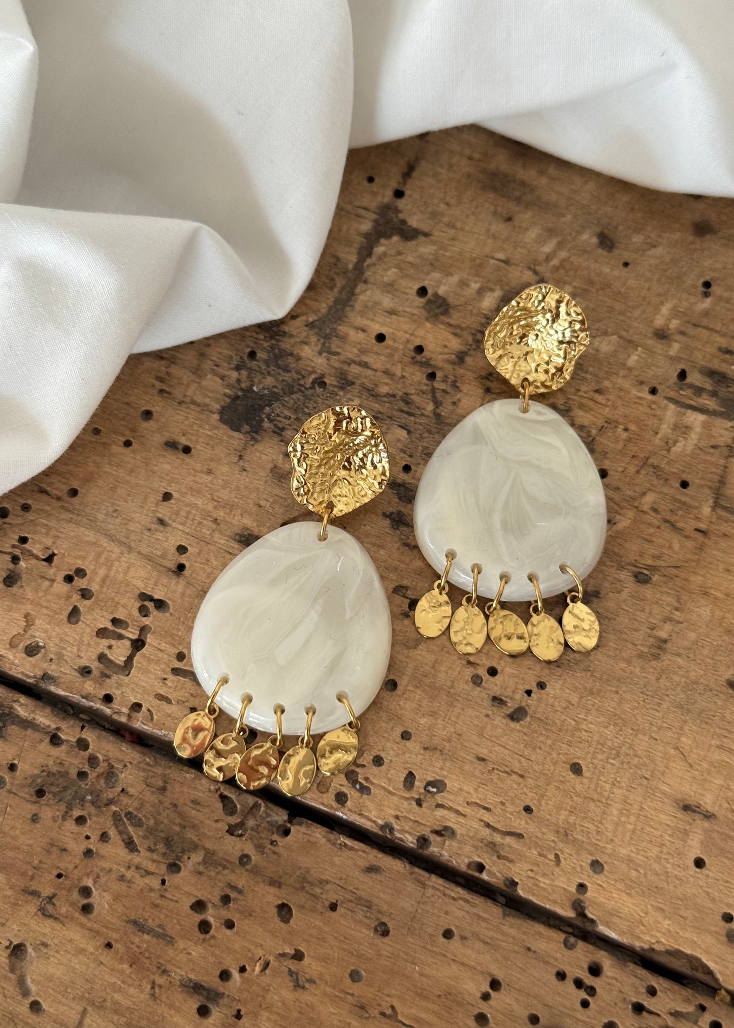 Boucles OCRE Blanc